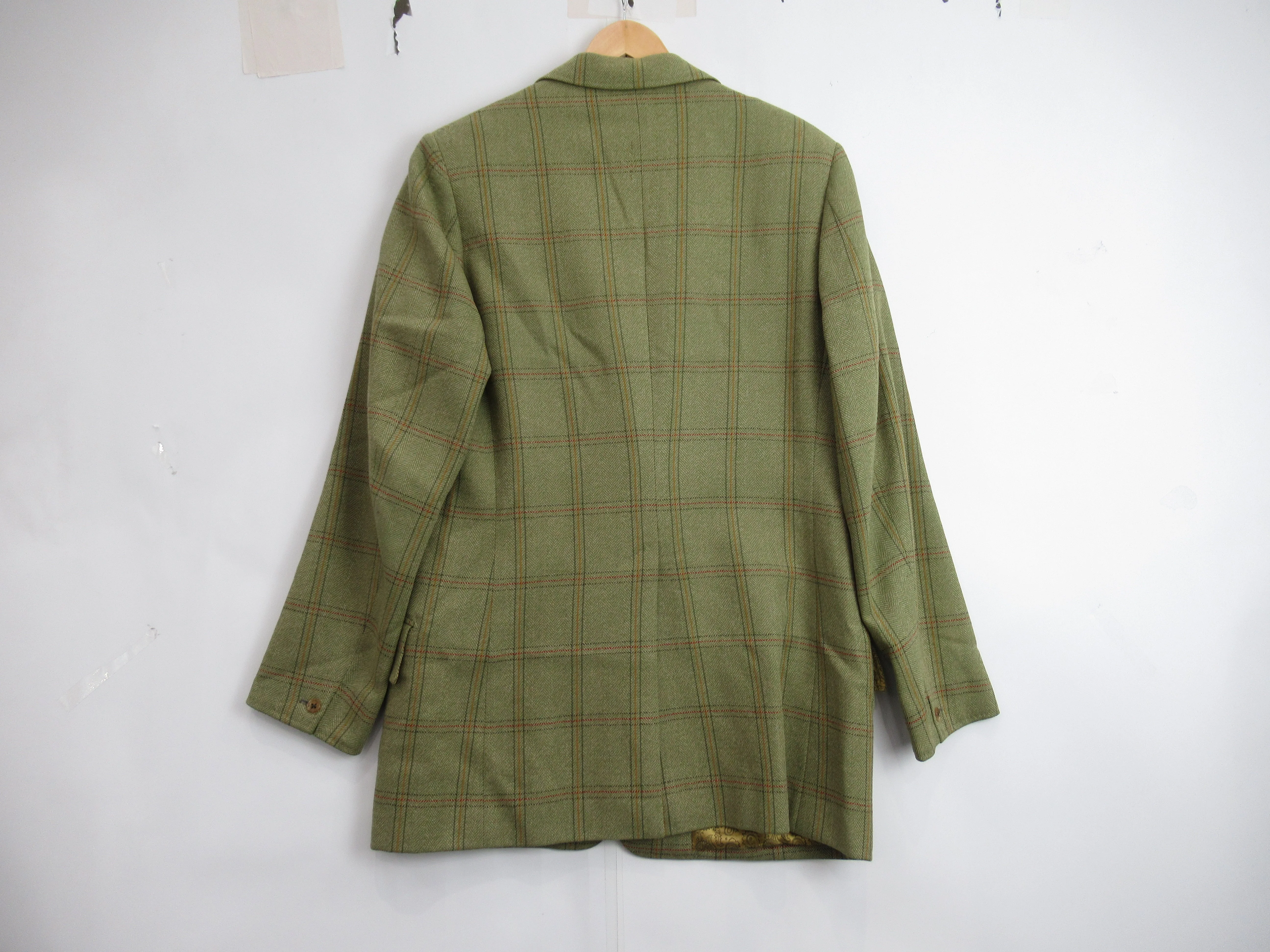John G Hardy 44 Green Tweed Wool Blazer Menswear | Preloved - Image 4