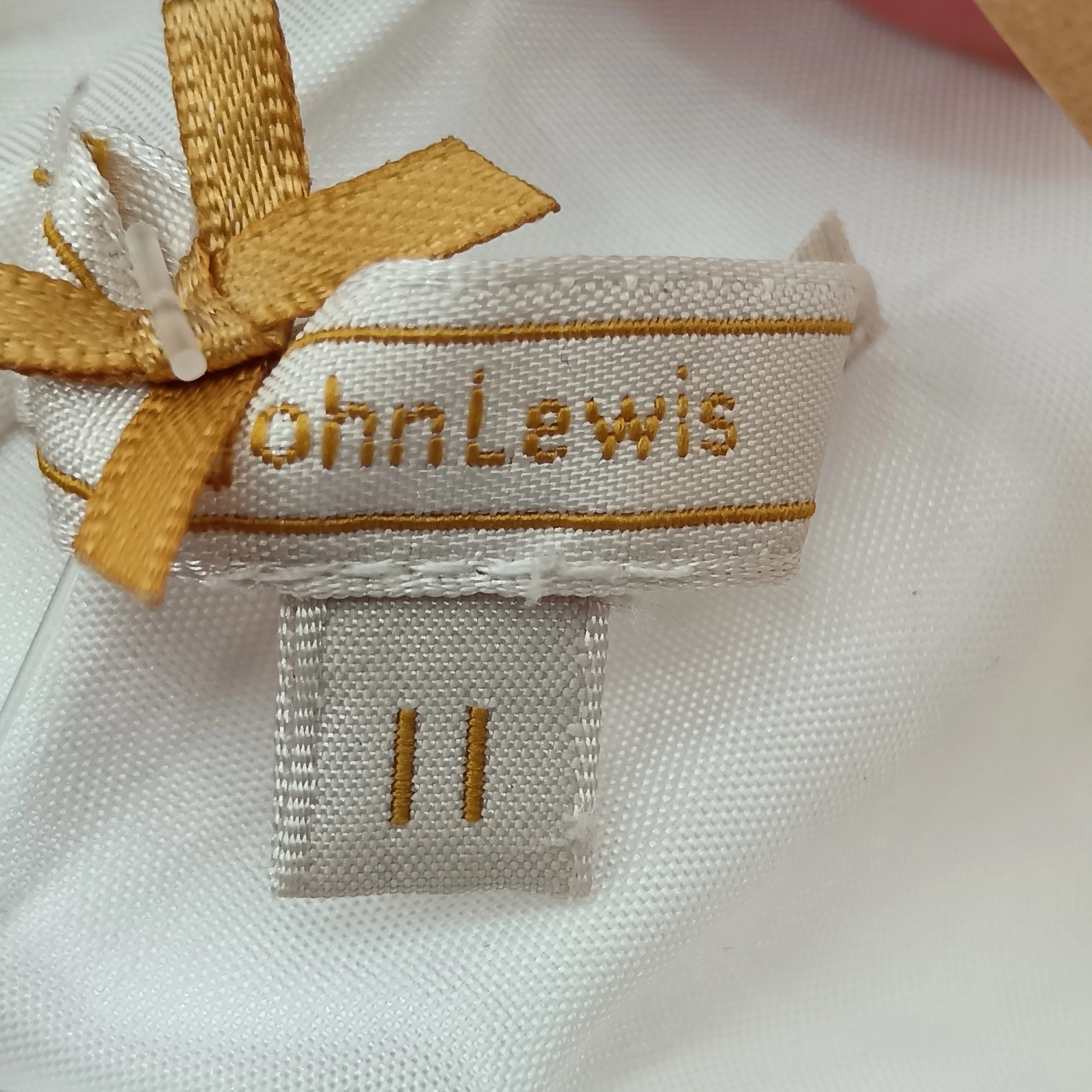 John Lewis Girls Wedding Special Occasion White Dress Decorative Belt UK 11 Years | Pre-loved - Image 4