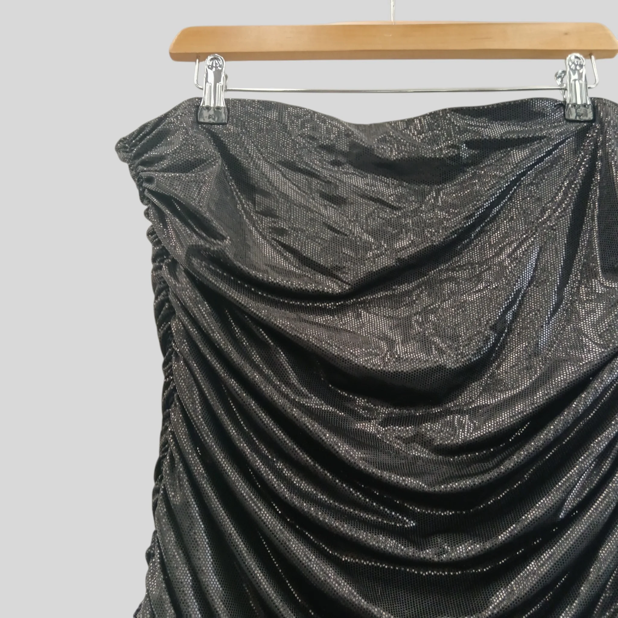 Joseph Ribbkoff  Strapless Ladies Wide Leg Jumpsuit Black Metallic Draped Top UK 16 -Tags On - Womenswear | Pre-loved - Image 3