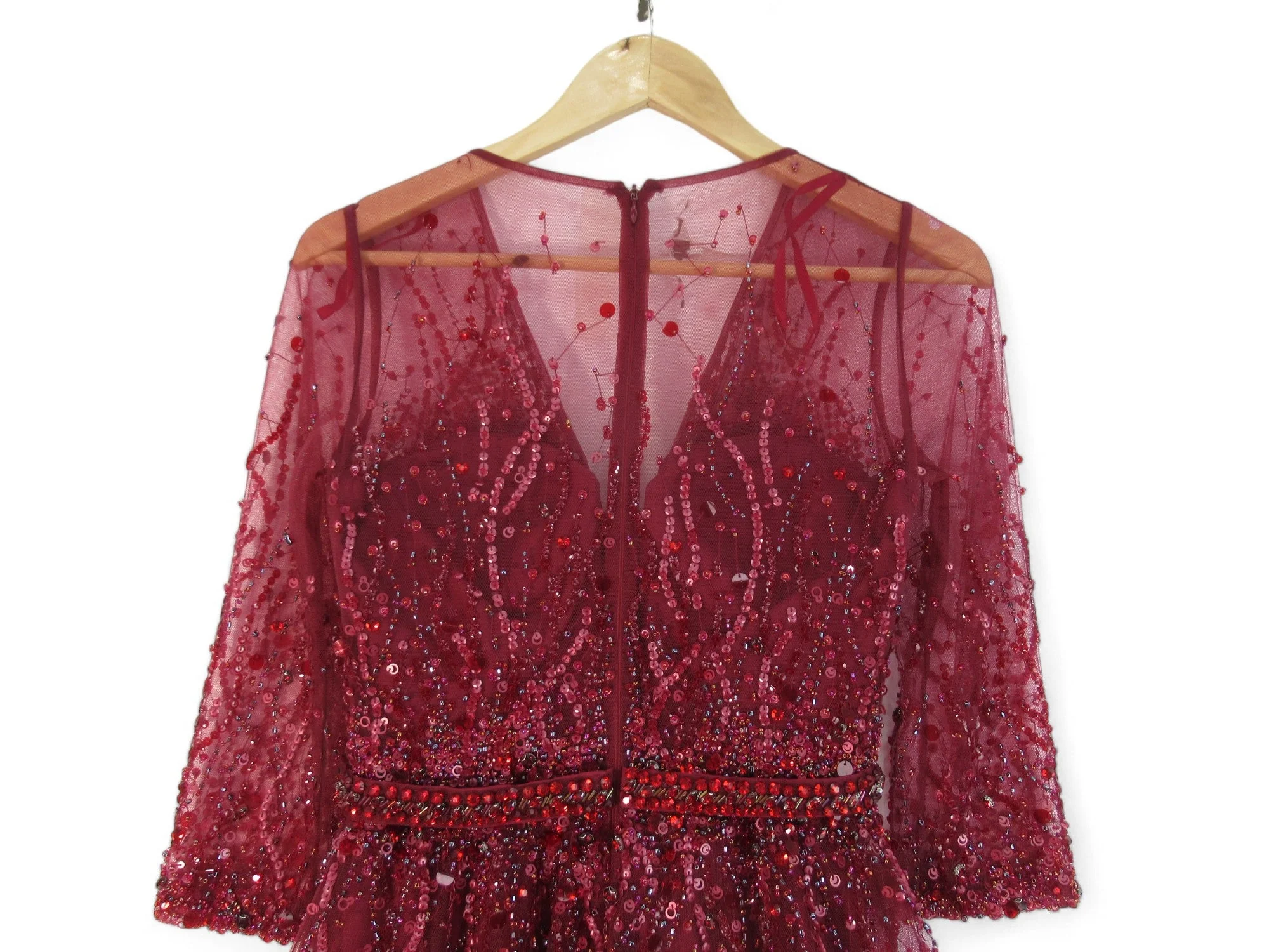 Jovani Small Red Ball Gown Prom Dress Womenswear | Preloved - Image 4