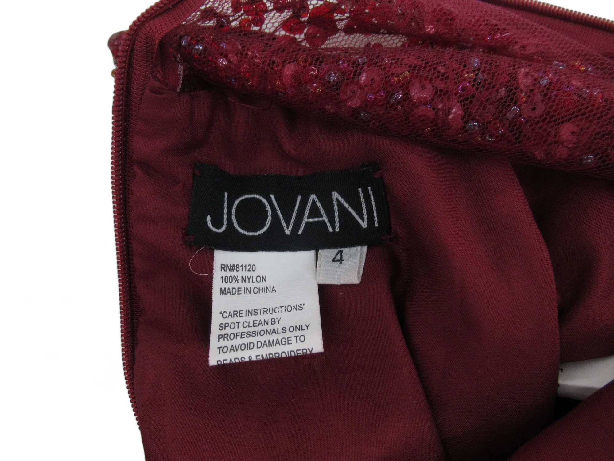 Jovani Small Red Ball Gown Prom Dress Womenswear | Preloved - Image 5