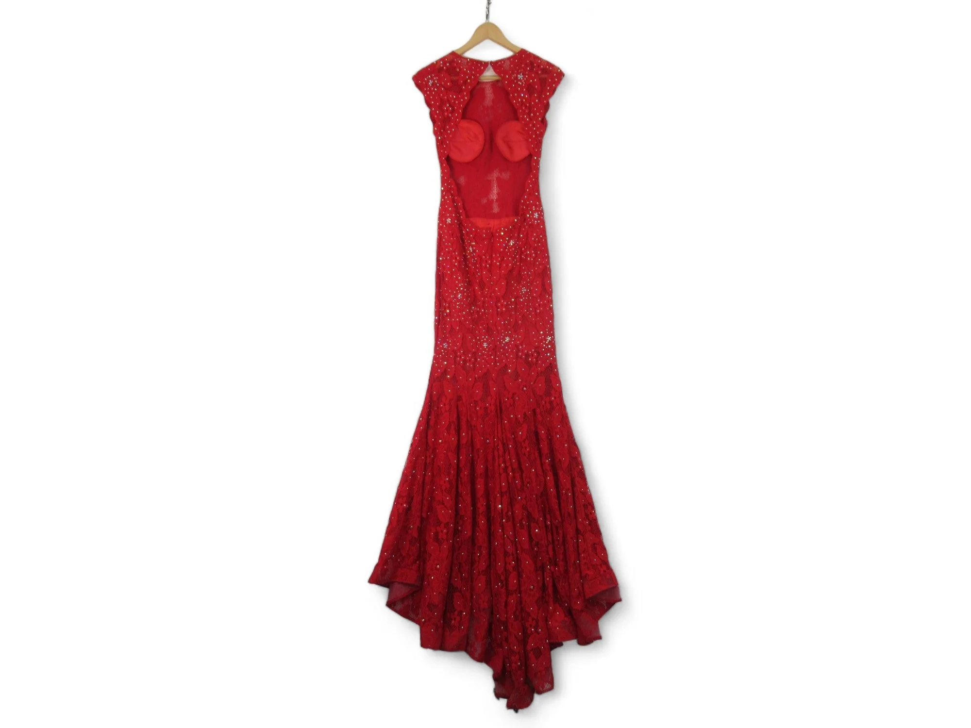 Jovani Small Red Prom Gown Dress Womenswear | Preloved - Image 3