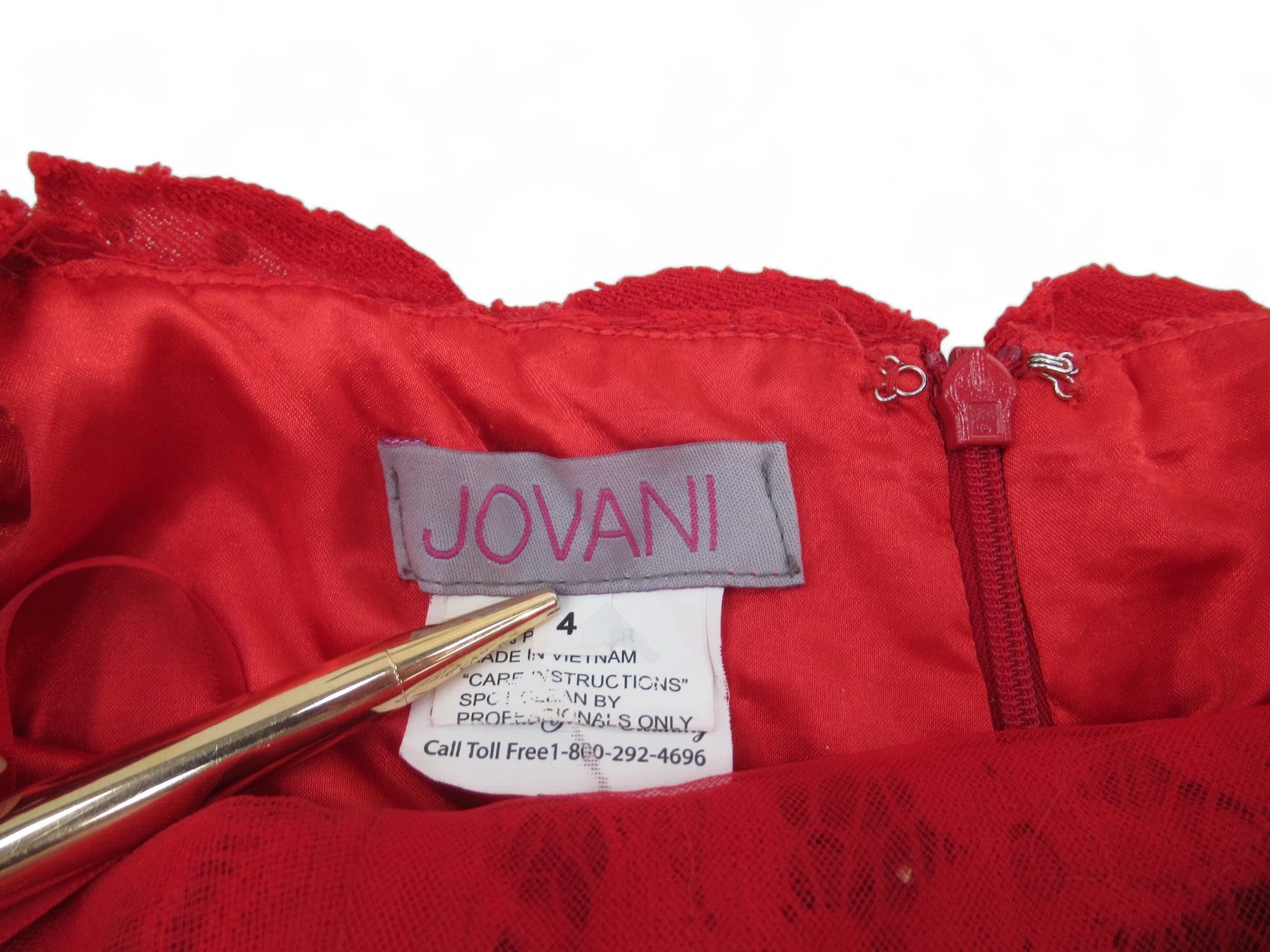 Jovani Small Red Prom Gown Dress Womenswear | Preloved - Image 6