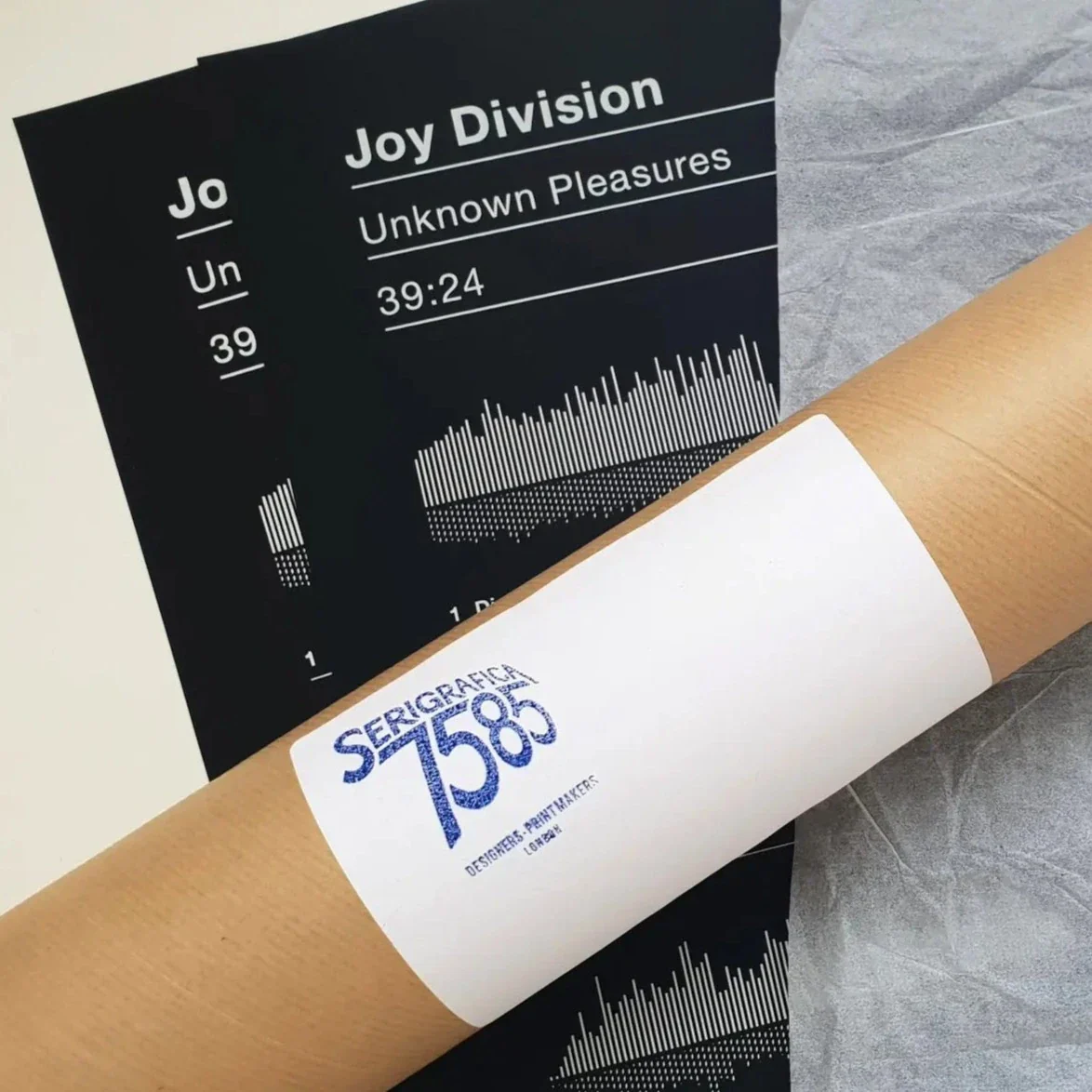 Joy Division Unknown Pleasures Album Sound Wave | Screen Print - Image 2