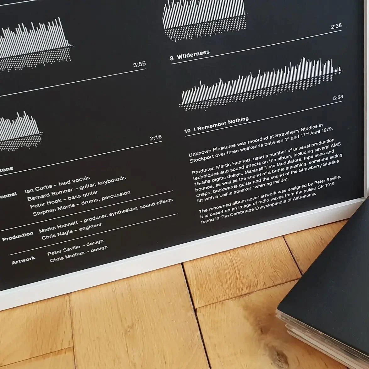 Joy Division Unknown Pleasures Album Sound Wave | Screen Print - Image 3