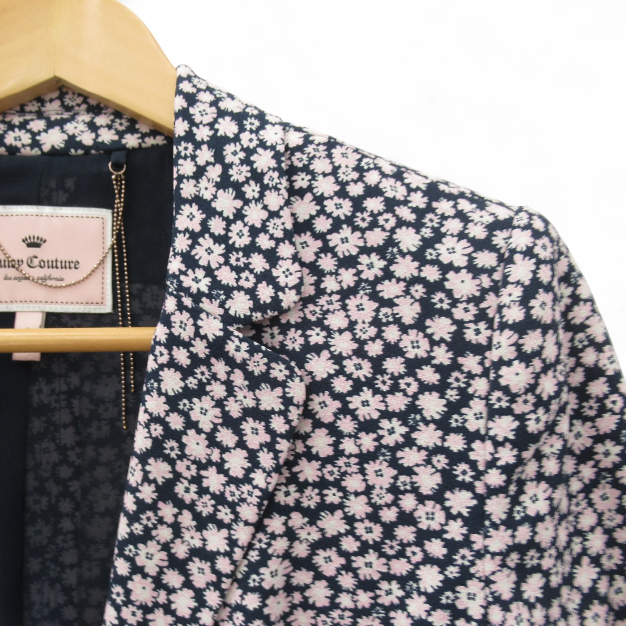 Juicy Couture Floral Blazer Jacket UK 10 Multicoloured Womenswear | Pre-loved - Image 5