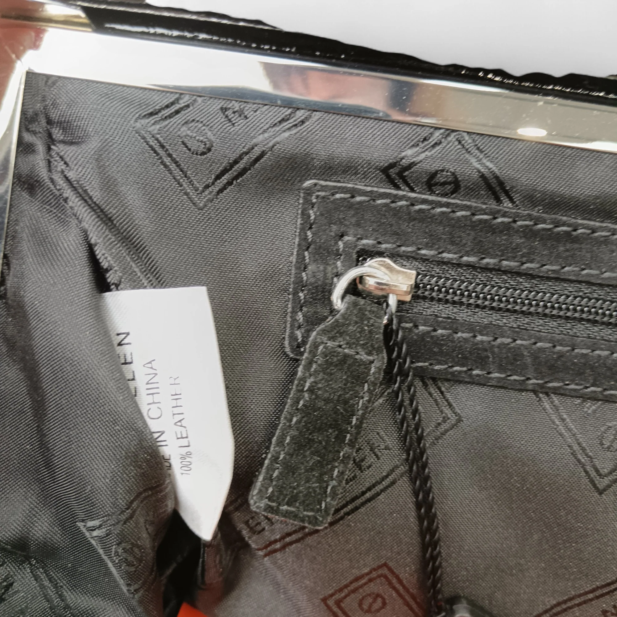 Karen Millen Black Studded Black Suede Clutch Bag- Tags On- Womenswear | Pre-loved - Image 6
