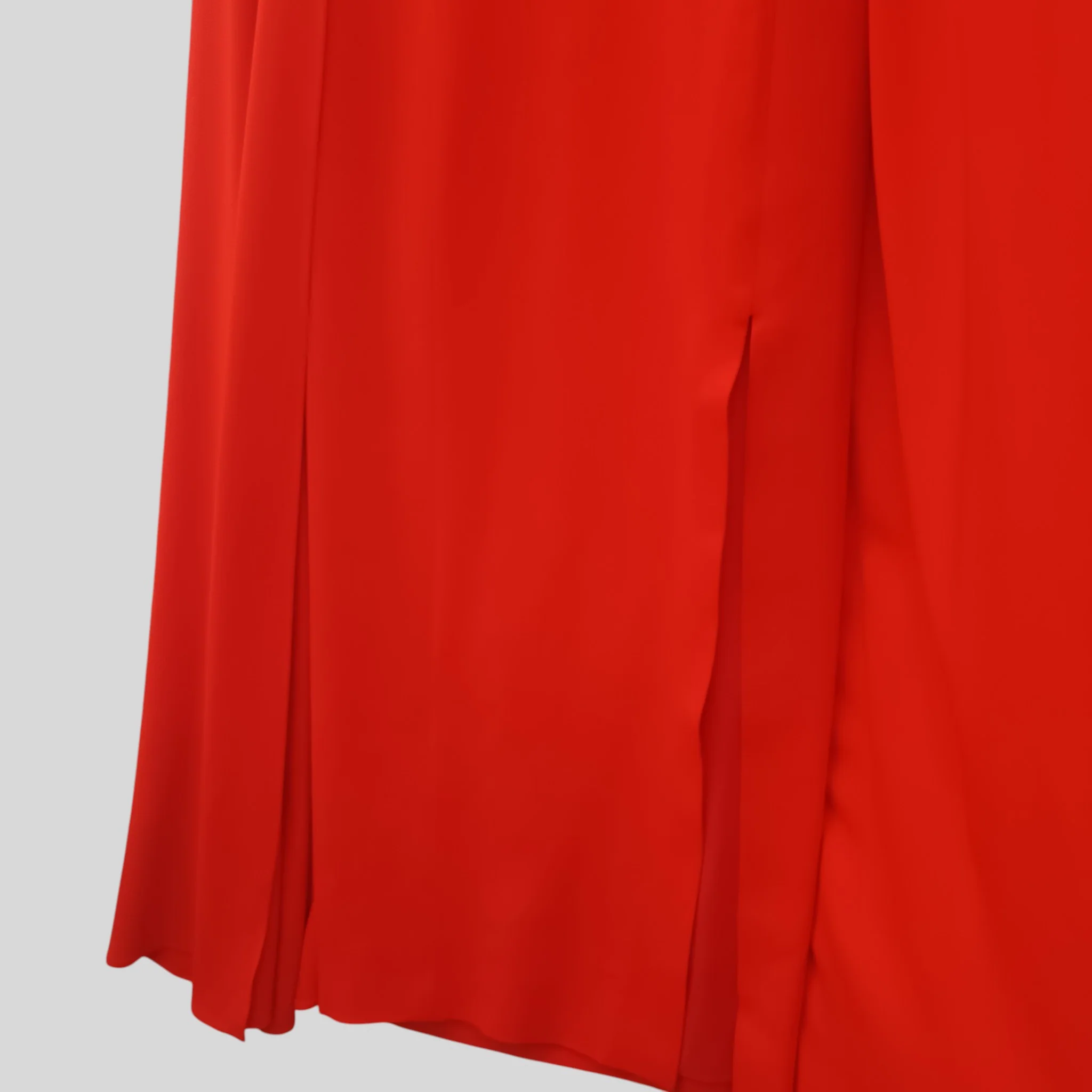 Karen Millen Full Length Special Occasion Red Dress Cape Sleeves Side Slits UK 10 Womenswear | Pre-loved - Image 5