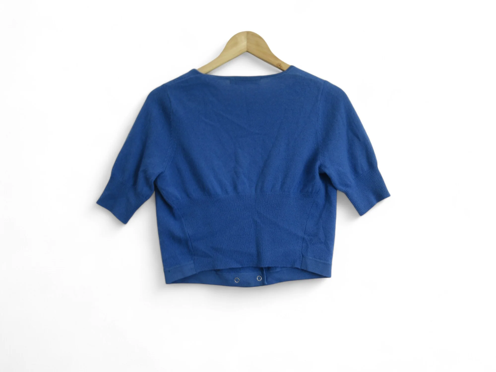 Karen Millen UK 10 Blue Cropped Top Womenswear | Preloved - Image 5