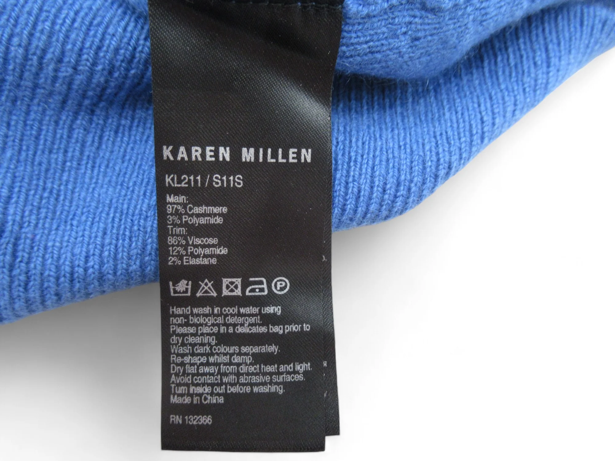 Karen Millen UK 10 Blue Cropped Top Womenswear | Preloved - Image 6