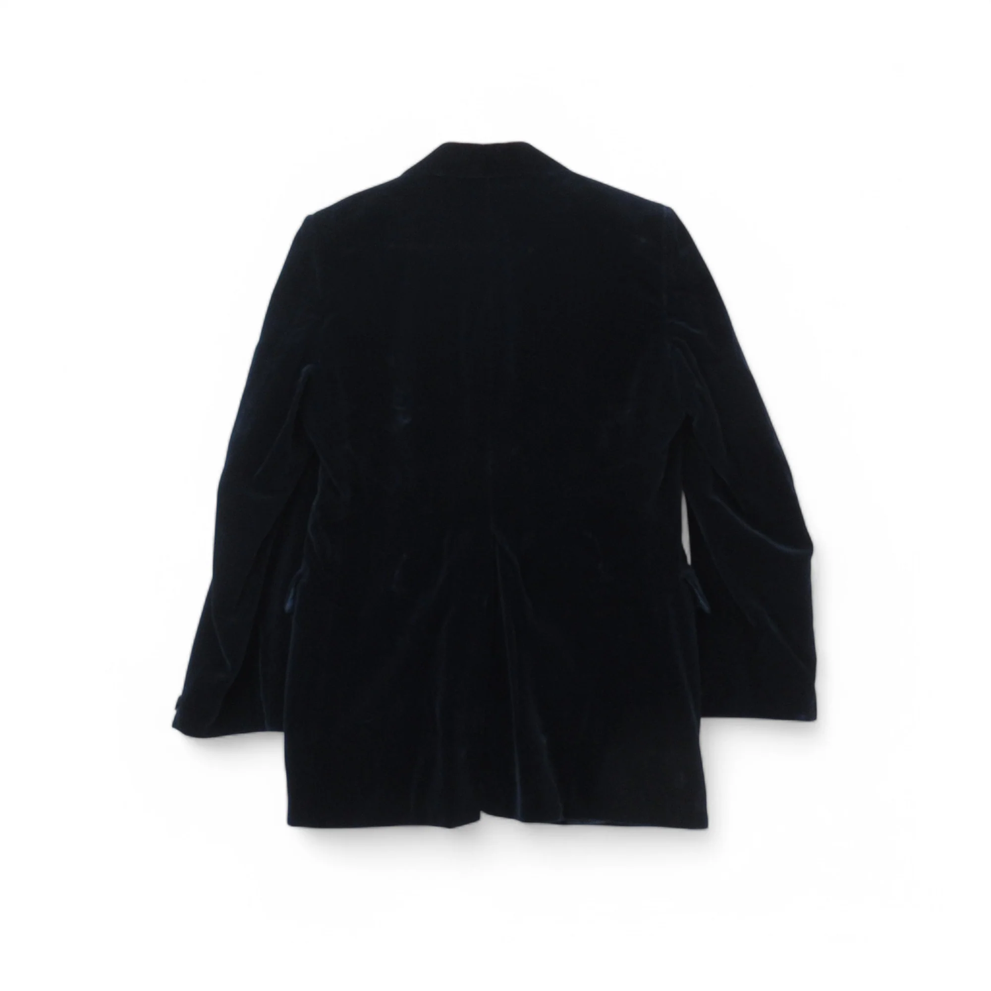 Kingpin John Collier Velvet Vintage Blazer Jacket Navy Medium Menswear | Pre-loved - Image 4