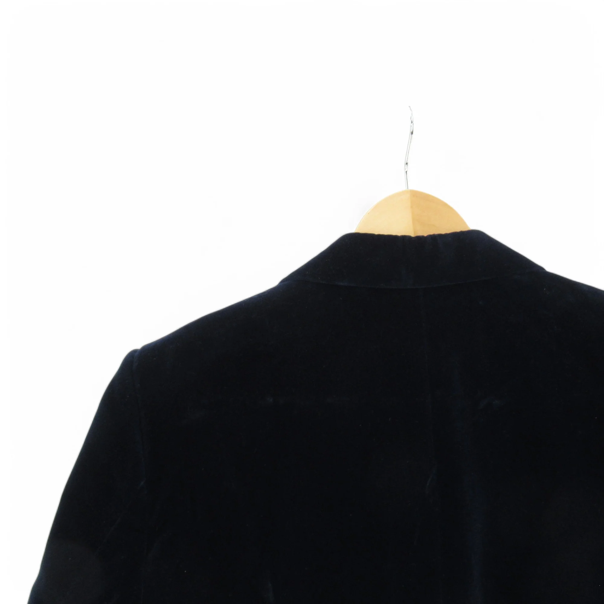Kingpin John Collier Velvet Vintage Blazer Jacket Navy Medium Menswear | Pre-loved - Image 5
