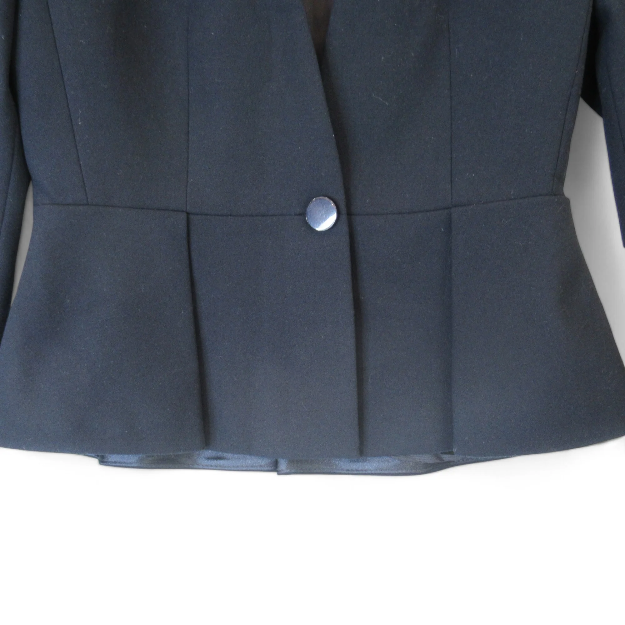 L K Bennett UK 8 Navy Blue Suit Jacket Womenswear | Preloved - Image 3
