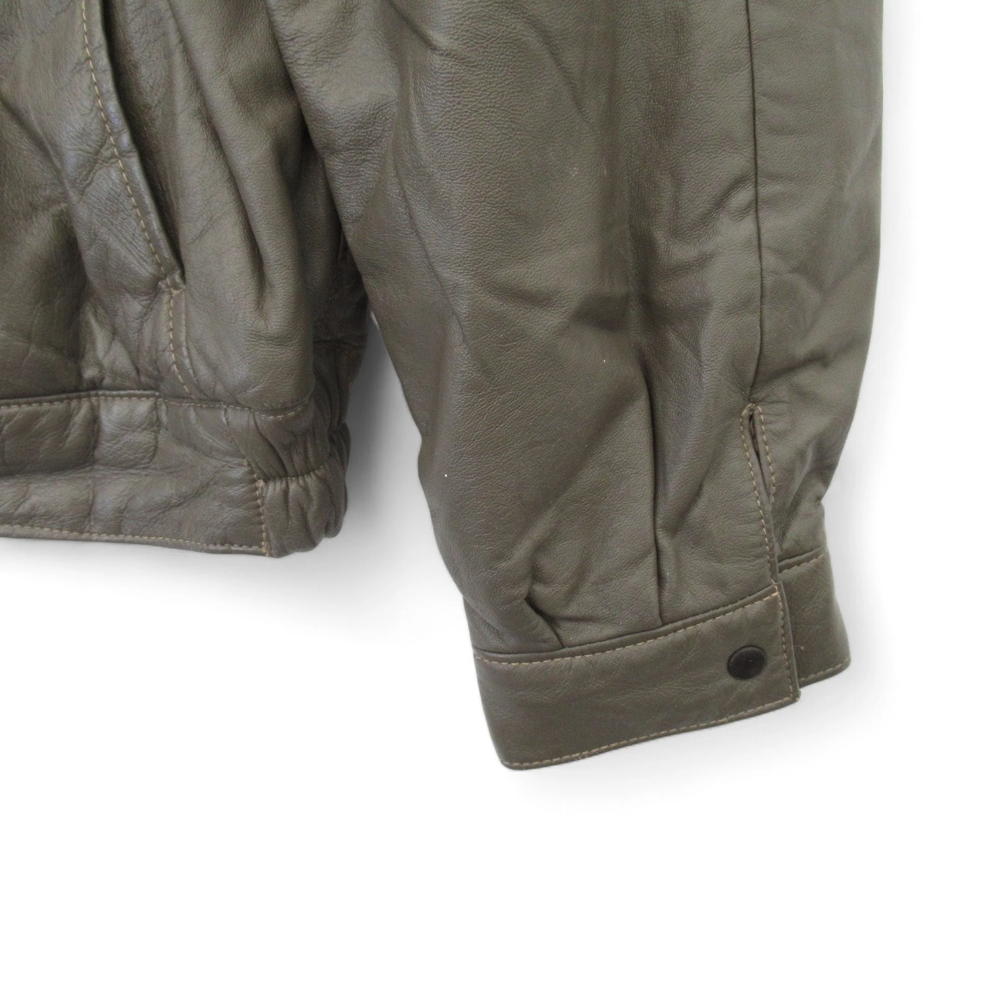 Lakeland XL Brown Leather Jacket Menswear | Preloved - Image 3
