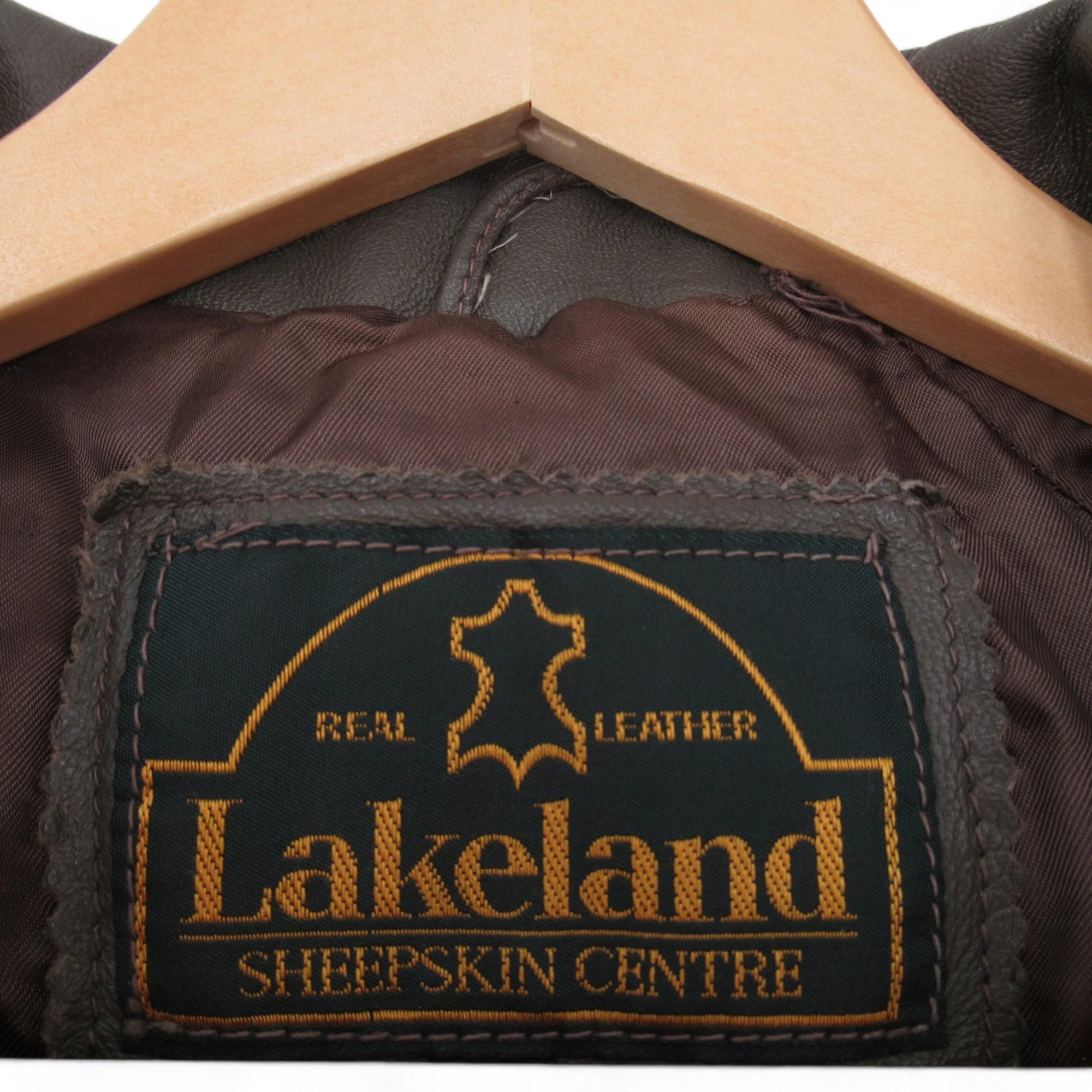 Lakeland XL Brown Leather Jacket Menswear | Preloved - Image 5