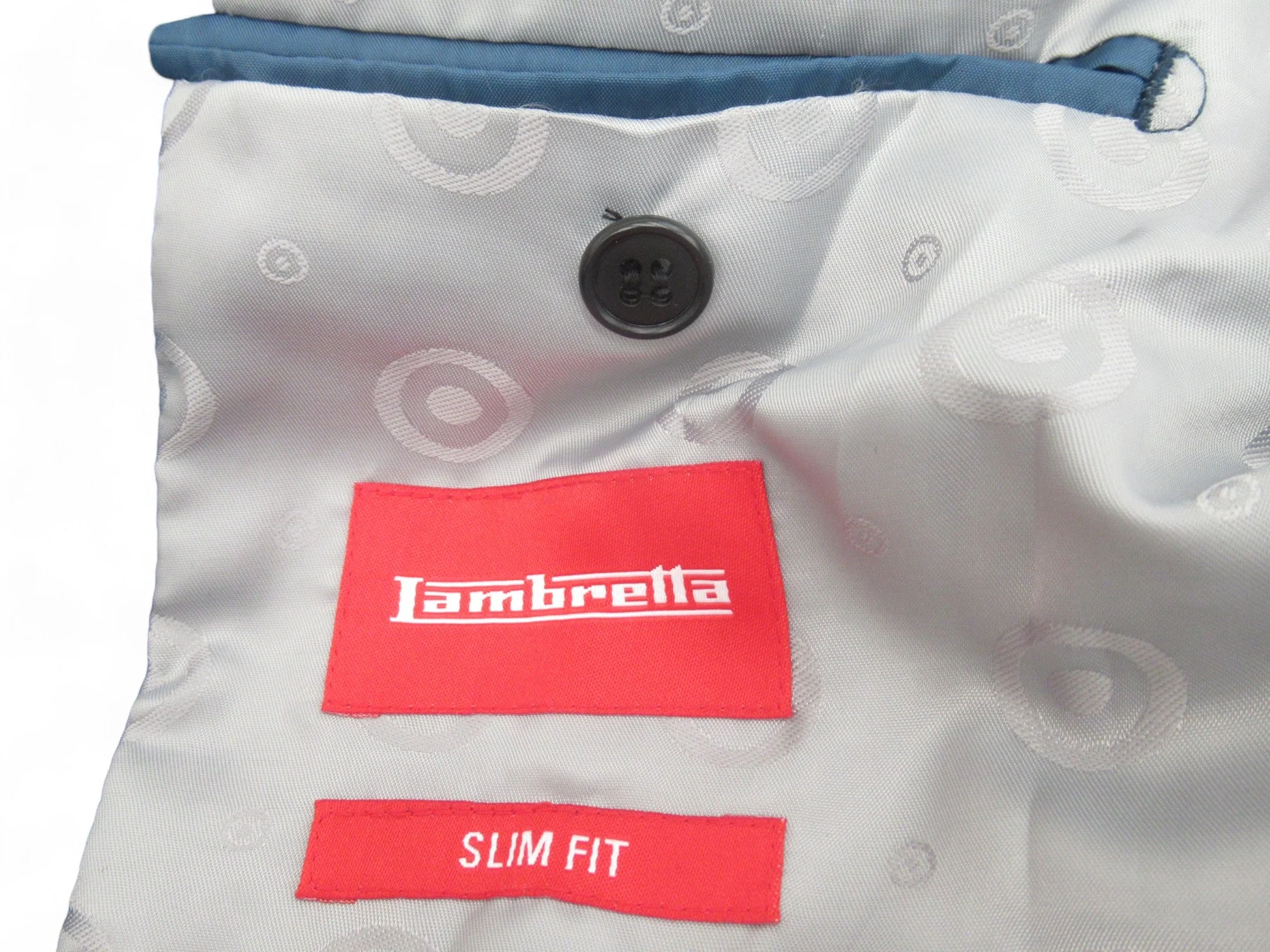 Lambretta 38" Blue Slim Fit Velvet Blazer Menswear | Preloved - Image 5