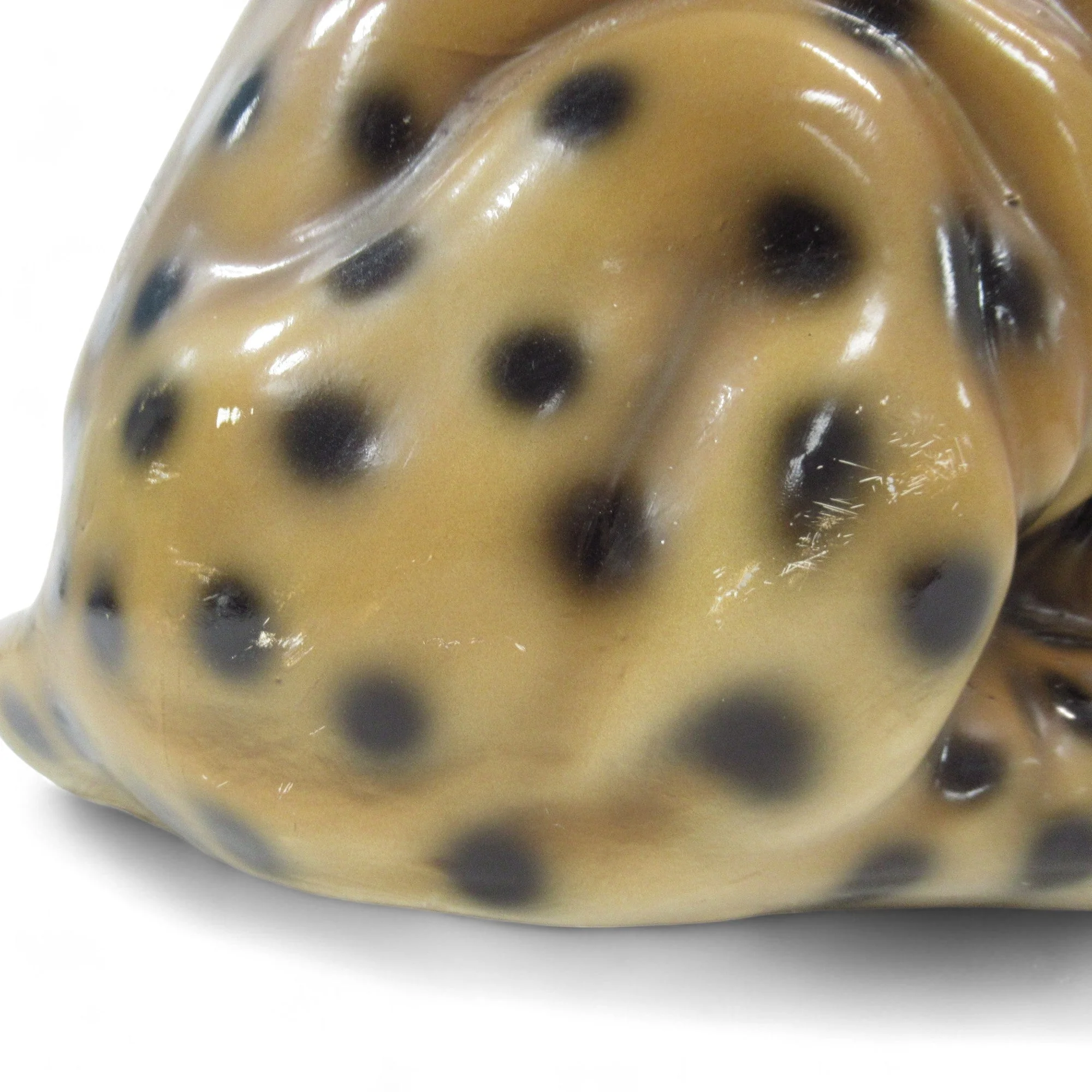 Large Hand Painted Ceramic Cheetah Cub Figure 14" | Preloved - Image 6