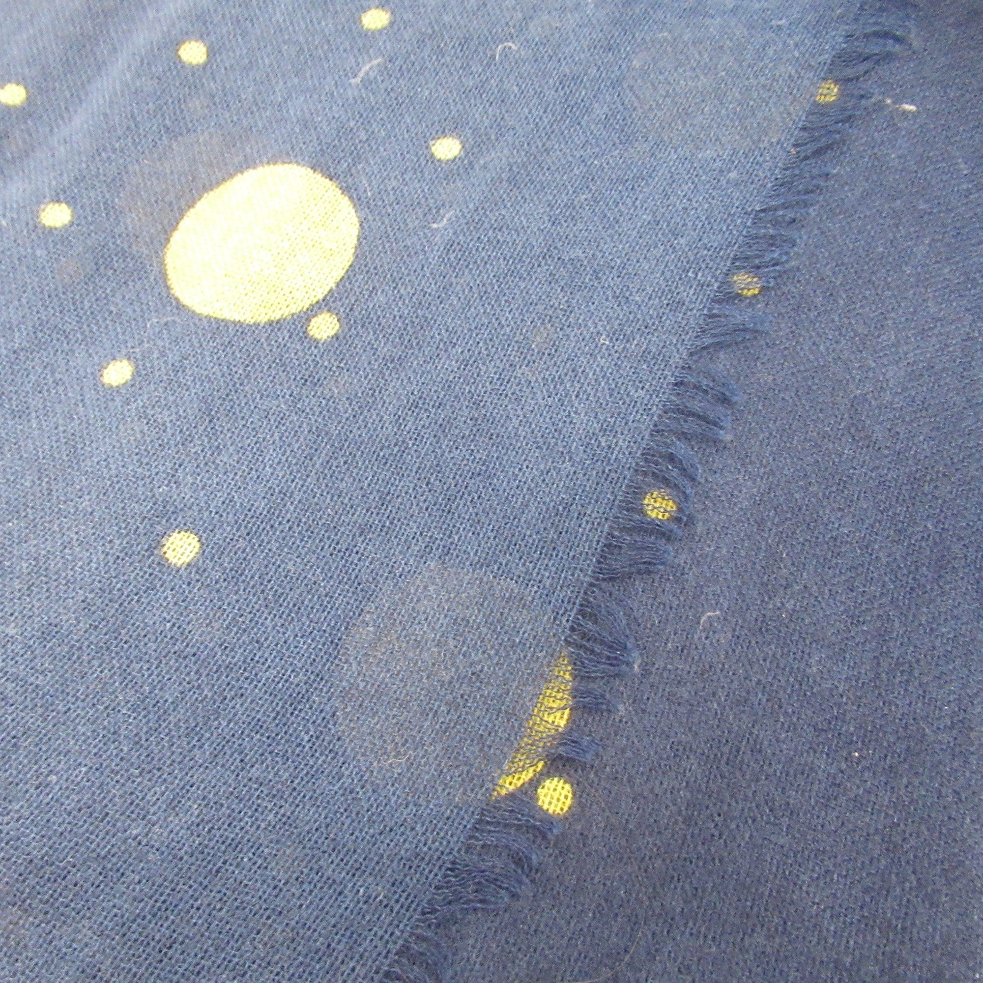 Laura Ashley Scarf Blue Yellow Spotted Womenswear | Preloved - Image 5