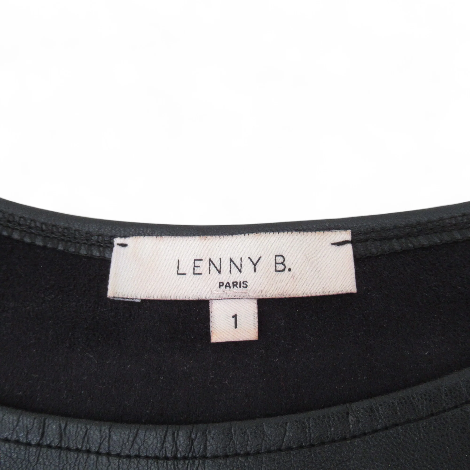 Lenny B Paris Suedette Dress Black Small Womenswear | Pre-loved - Image 3