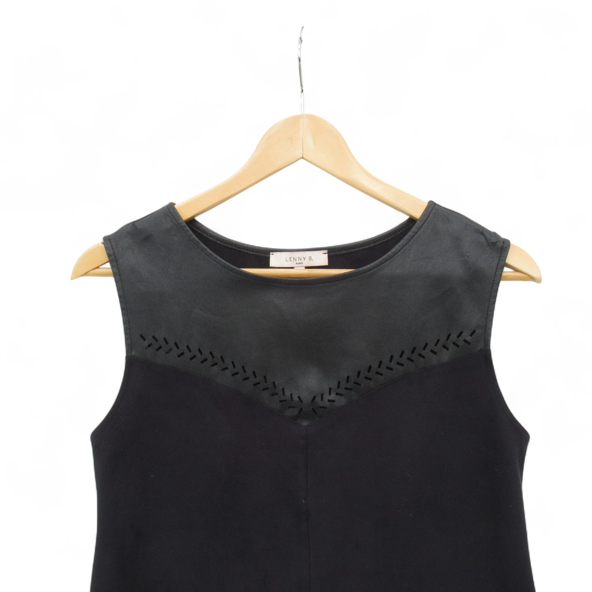 Lenny B Paris Suedette Dress Black Small Womenswear | Pre-loved - Image 4
