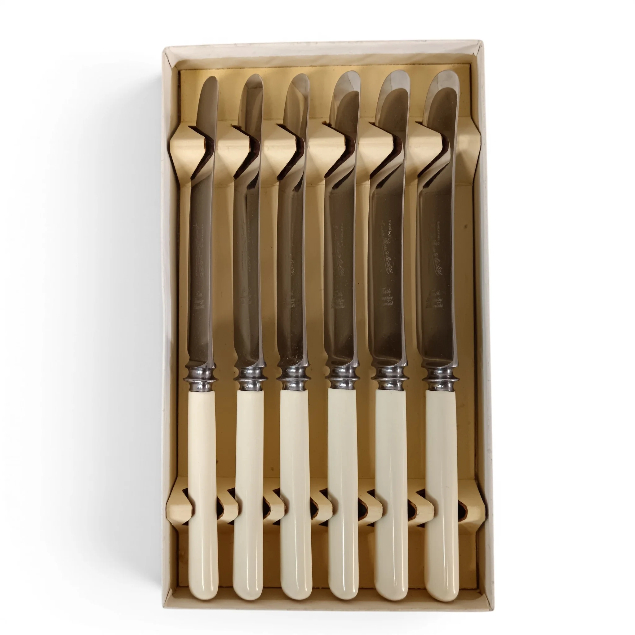 Lewis Rose & Co. Ltd. Six Piece Cutlery Knife Set Stainless Steel Sheffield England | Pre-loved - Image 3