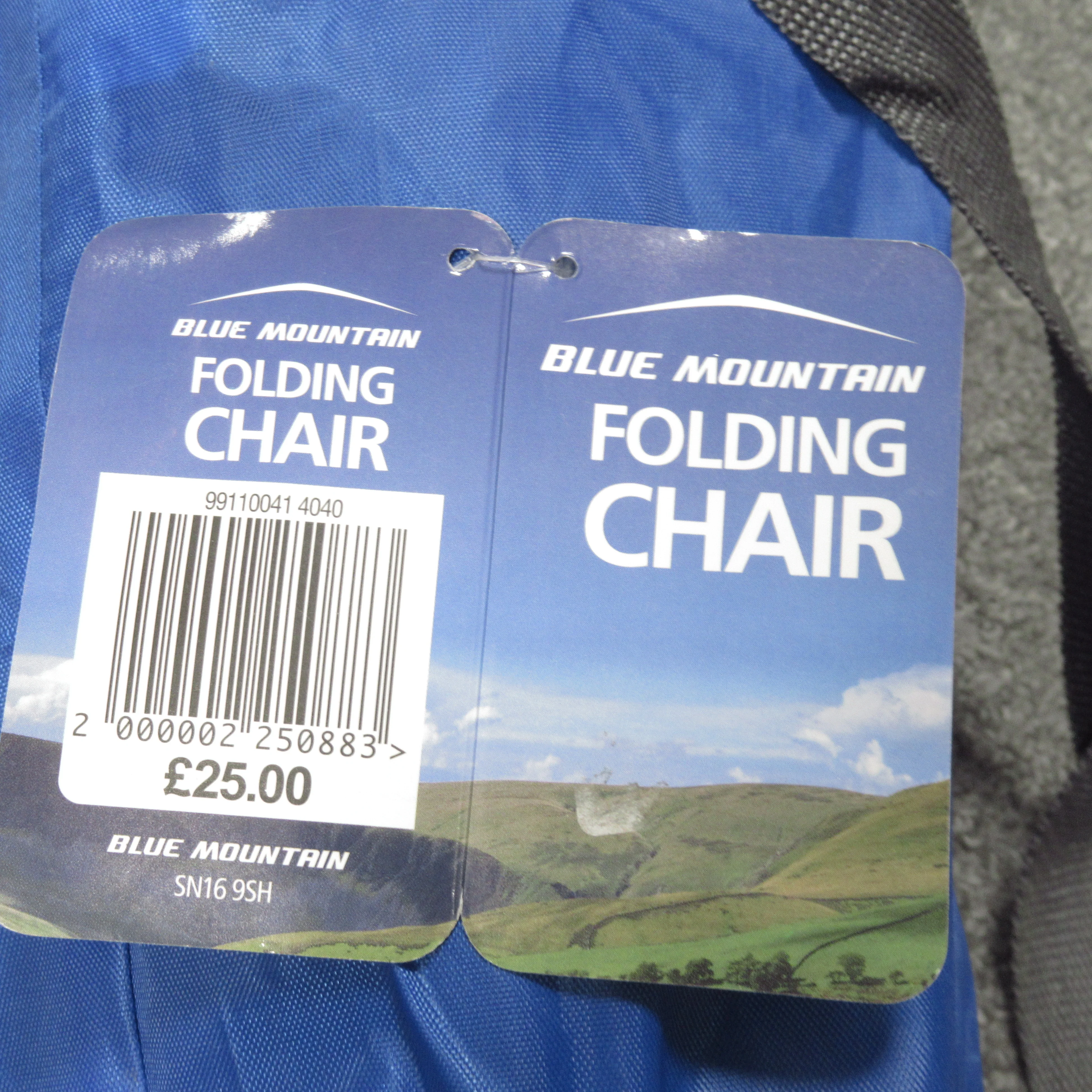 Blue Mountain Folding Camping Chair Blue w/ Carry Bag | Pre-loved - Image 5