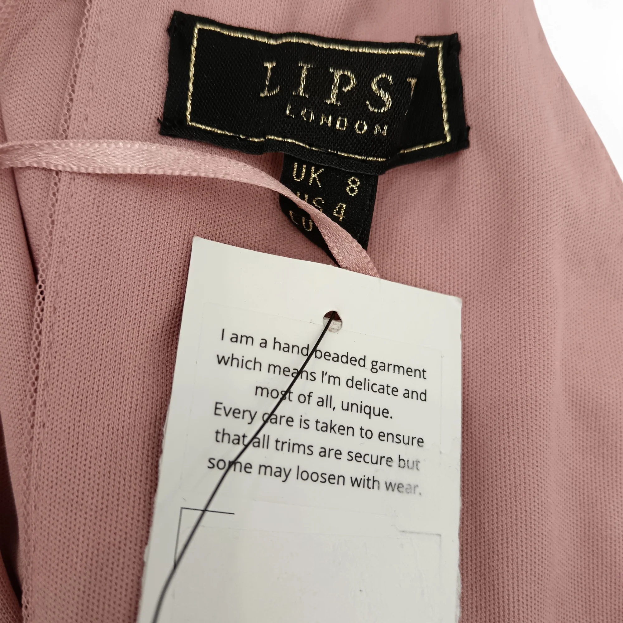 Lipsy Dusty Pink Long Dress  UK 8- Tags On- Womenswear | Pre-loved - Image 3