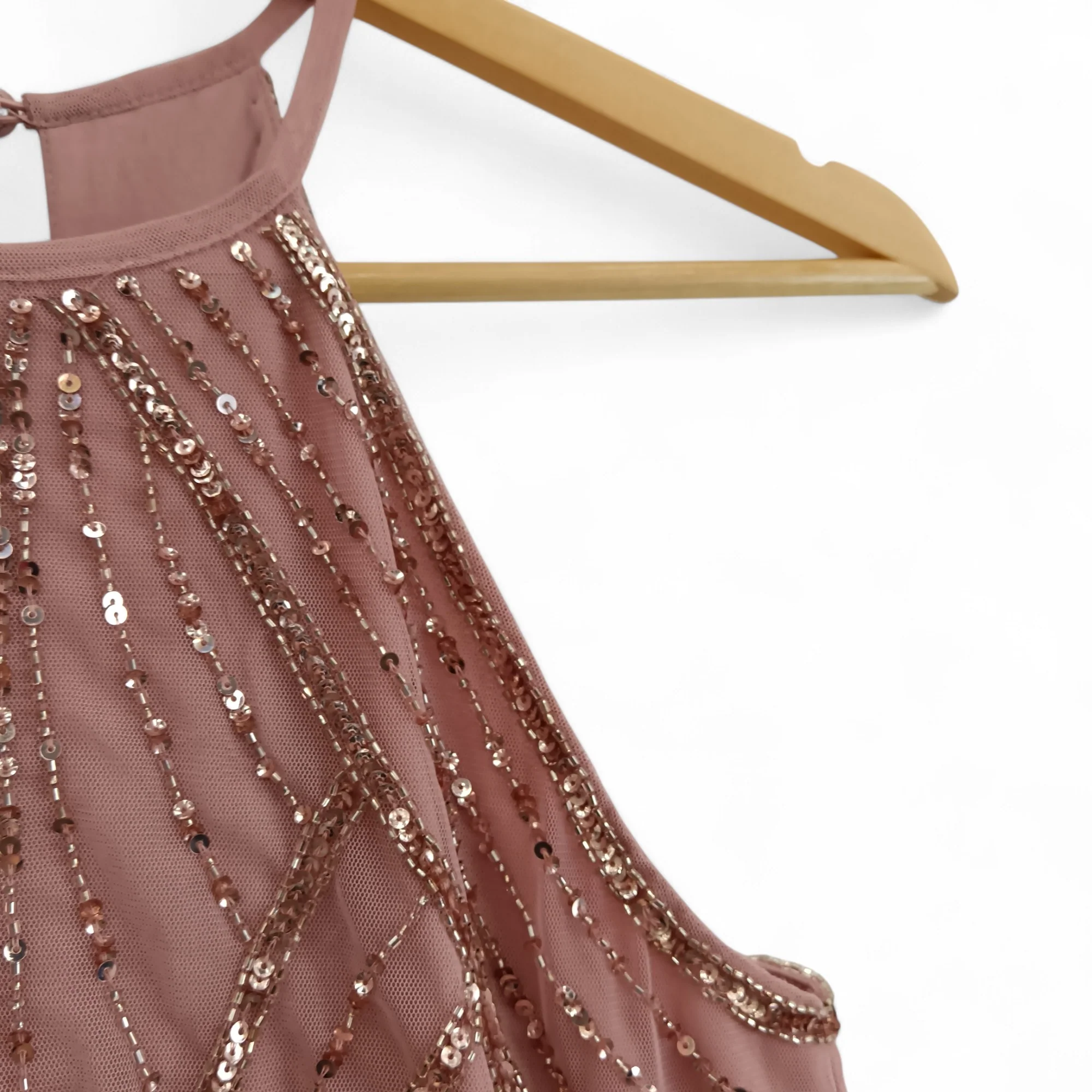 Lipsy Dusty Pink Long Dress  UK 8- Tags On- Womenswear | Pre-loved - Image 4