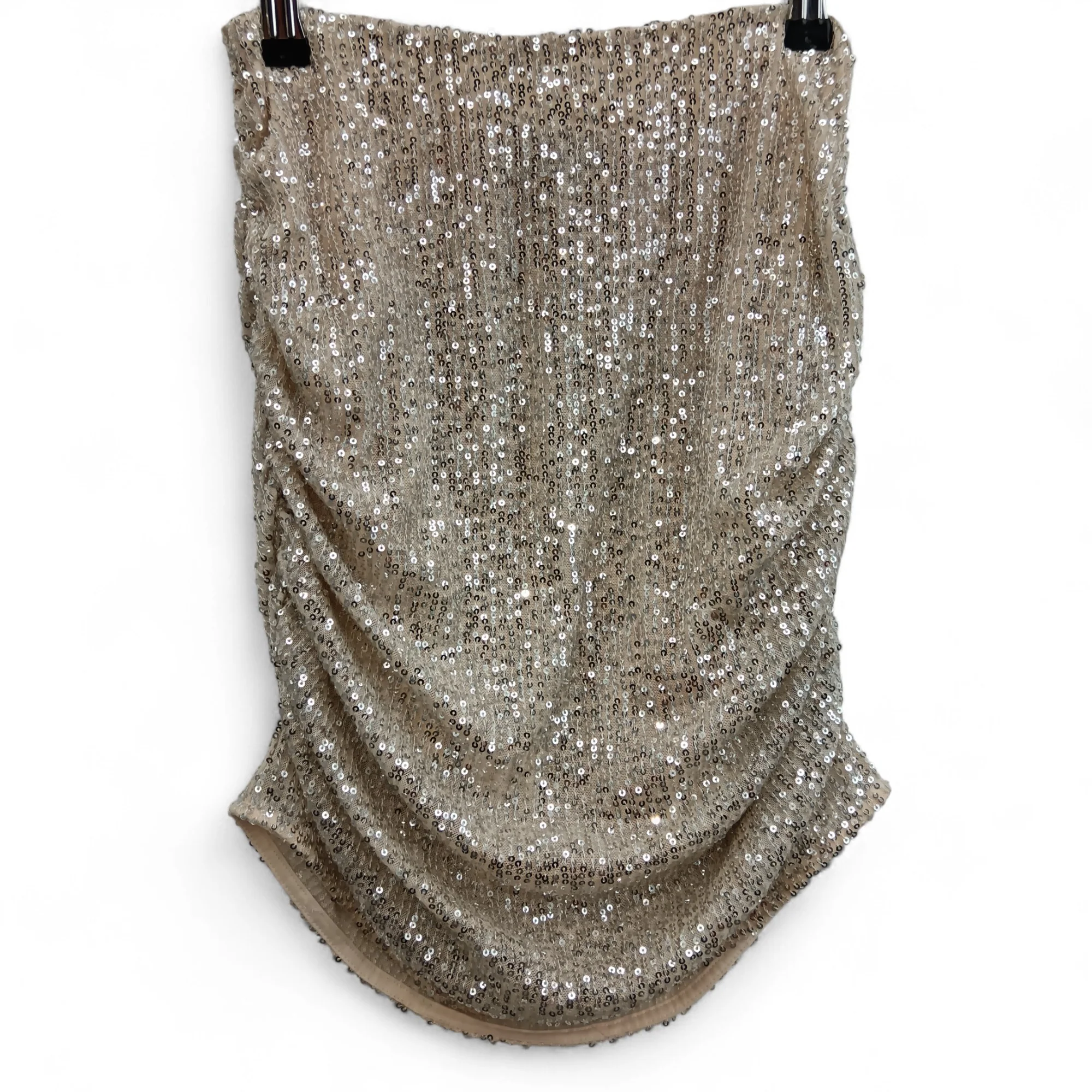 Lipsy Gold Sequined Ladies Sleeveless Top UK 8- Tags On- Womenswear | Pre-loved