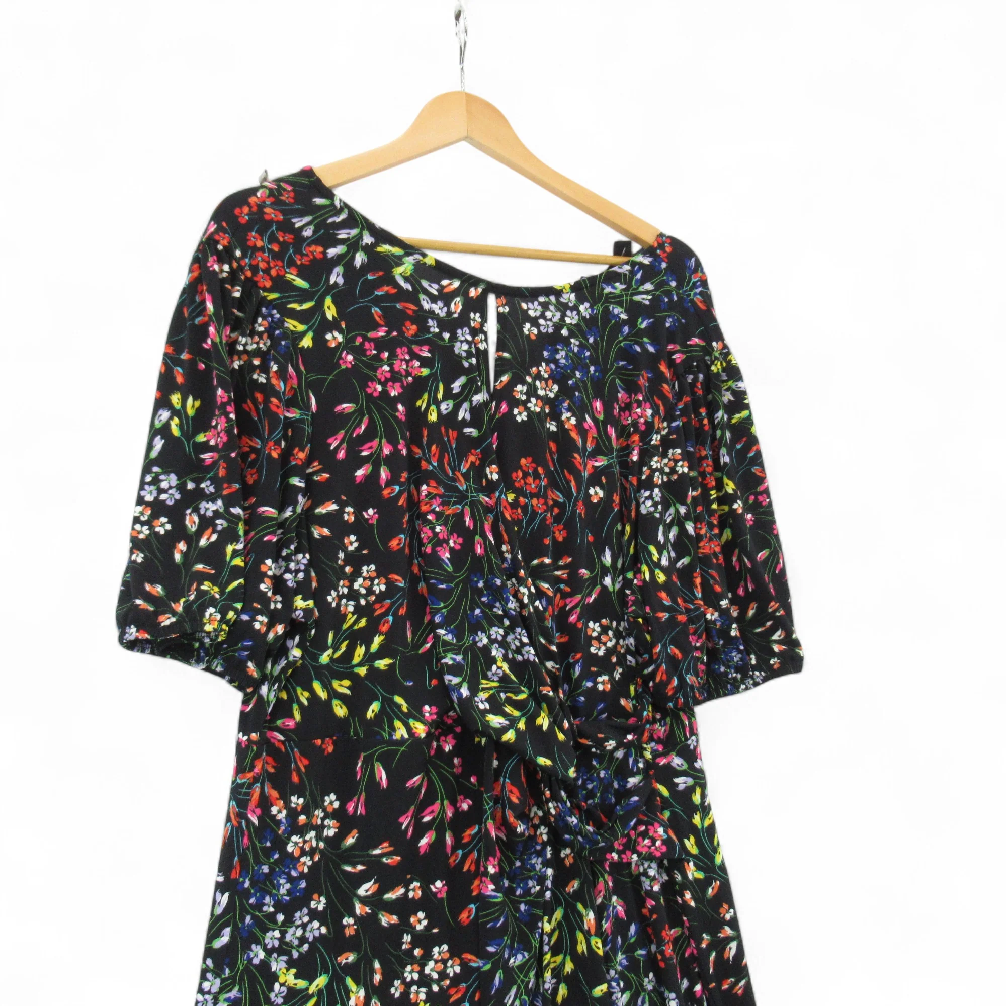 Lipsy London Floral Dress UK 22 Multicoloured Womenswear | Pre-loved - Image 4