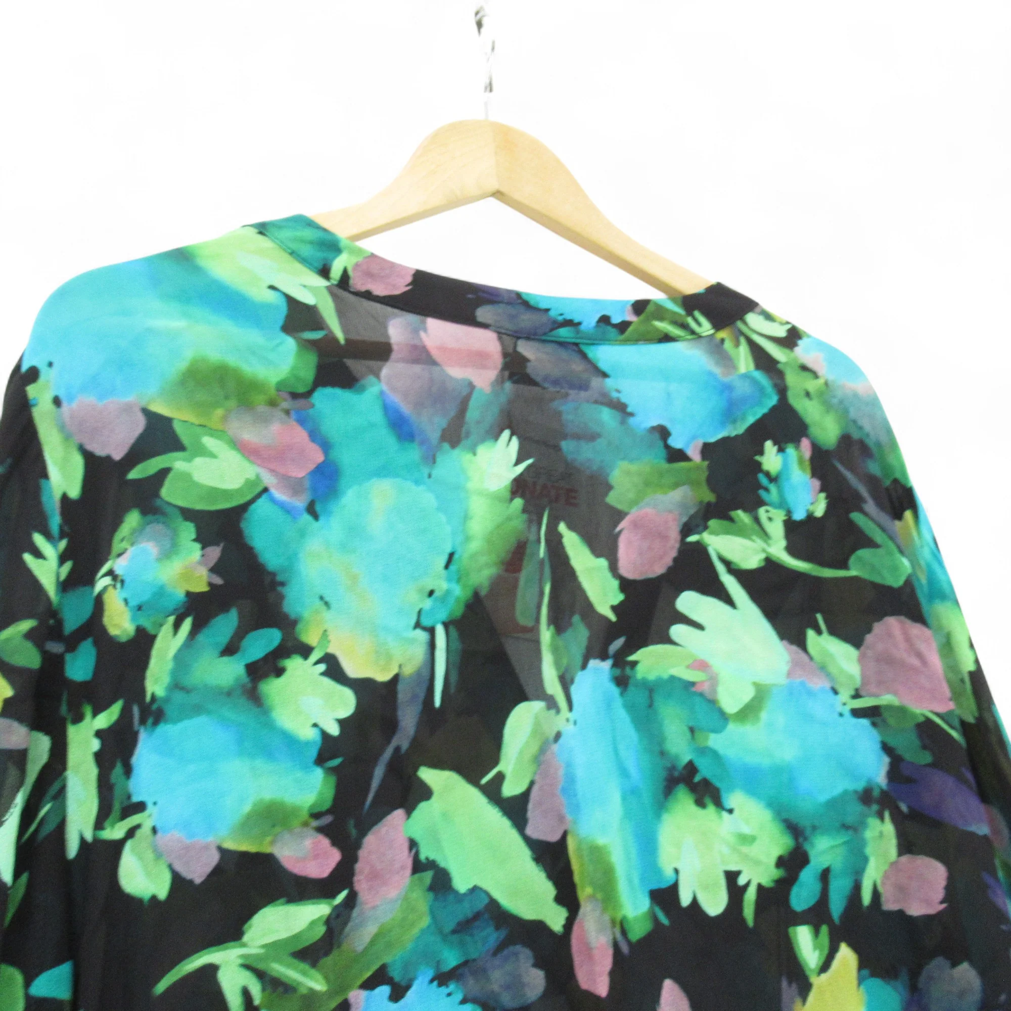Live Unlimited Blouse Green Turquoise UK 24 Womenswear | Pre-loved - Image 3