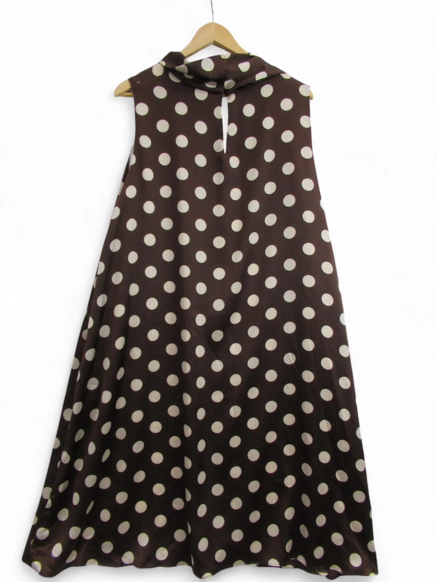 Live Unlimited Spotty Dress Brown UK 24 Womenswear | Pre-loved - Image 2
