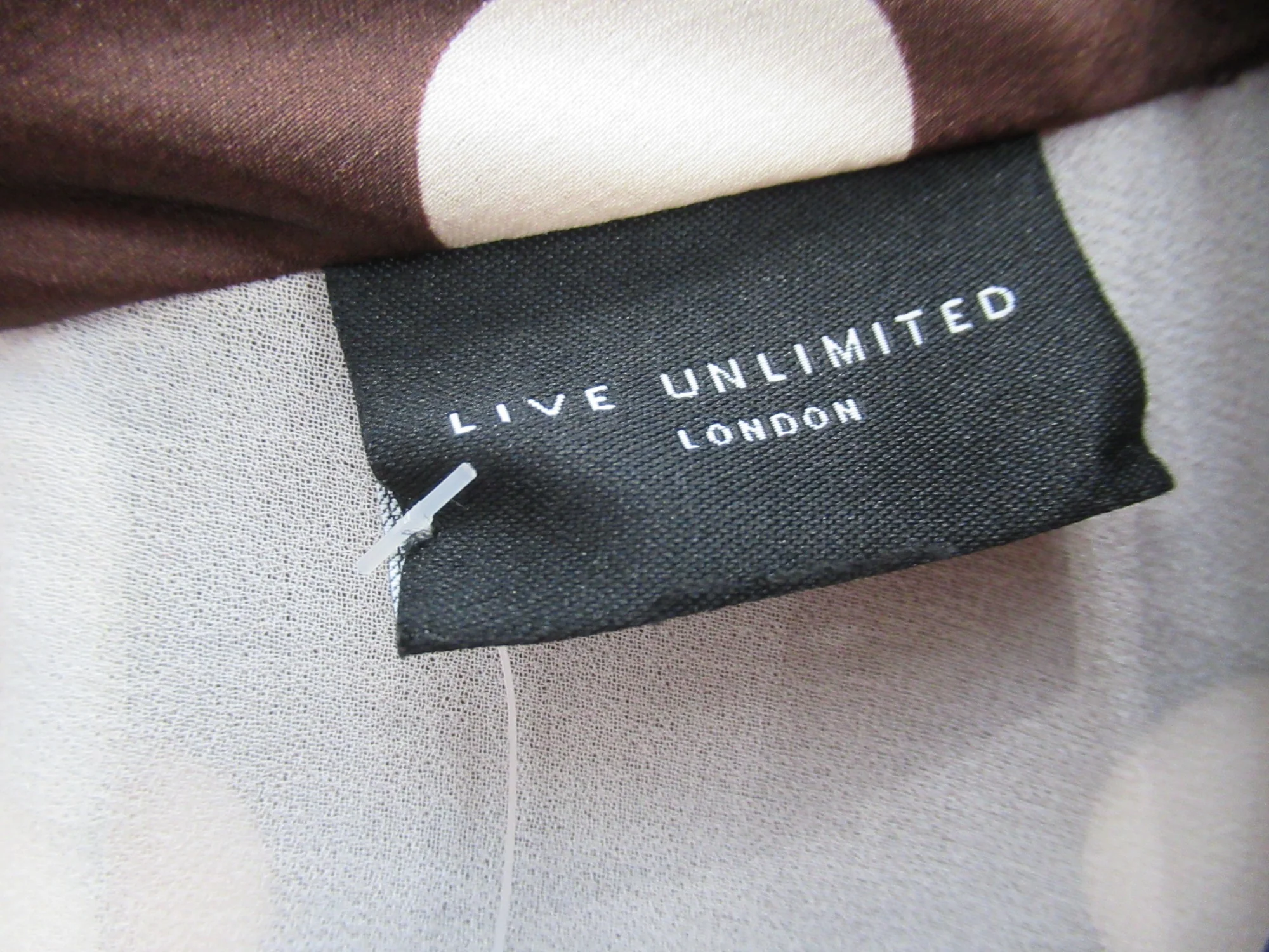 Live Unlimited Spotty Dress Brown UK 24 Womenswear | Pre-loved - Image 3