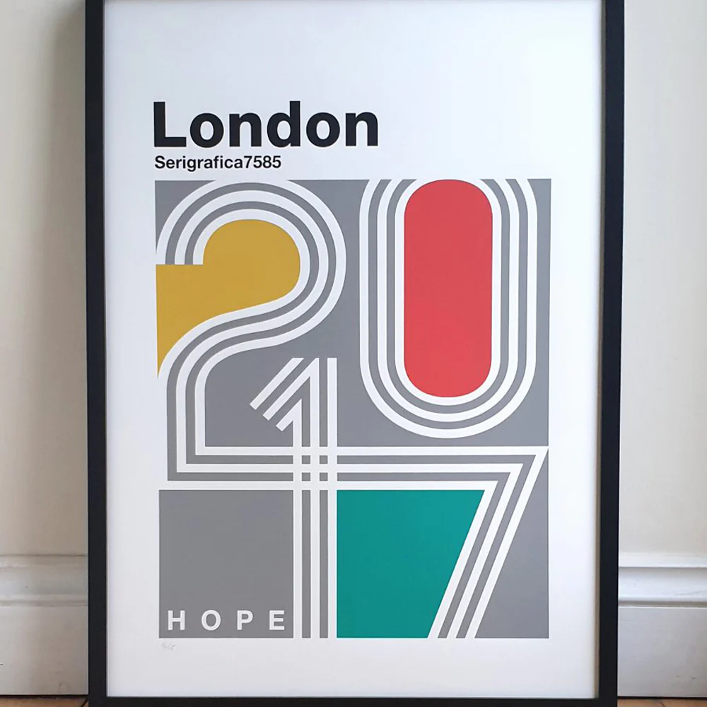 London Typography Retro Print - Image 6