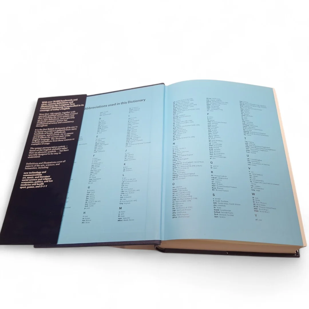 Longman New Universal Dictionary Hardcover Thumb Index 1982 | Preloved - Image 5