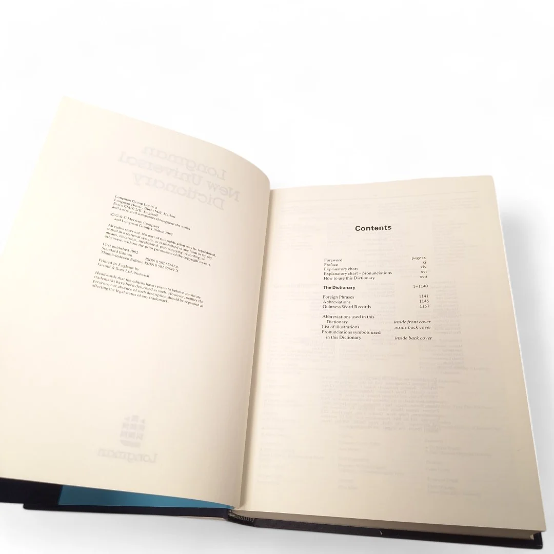 Longman New Universal Dictionary Hardcover Thumb Index 1982 | Preloved - Image 6