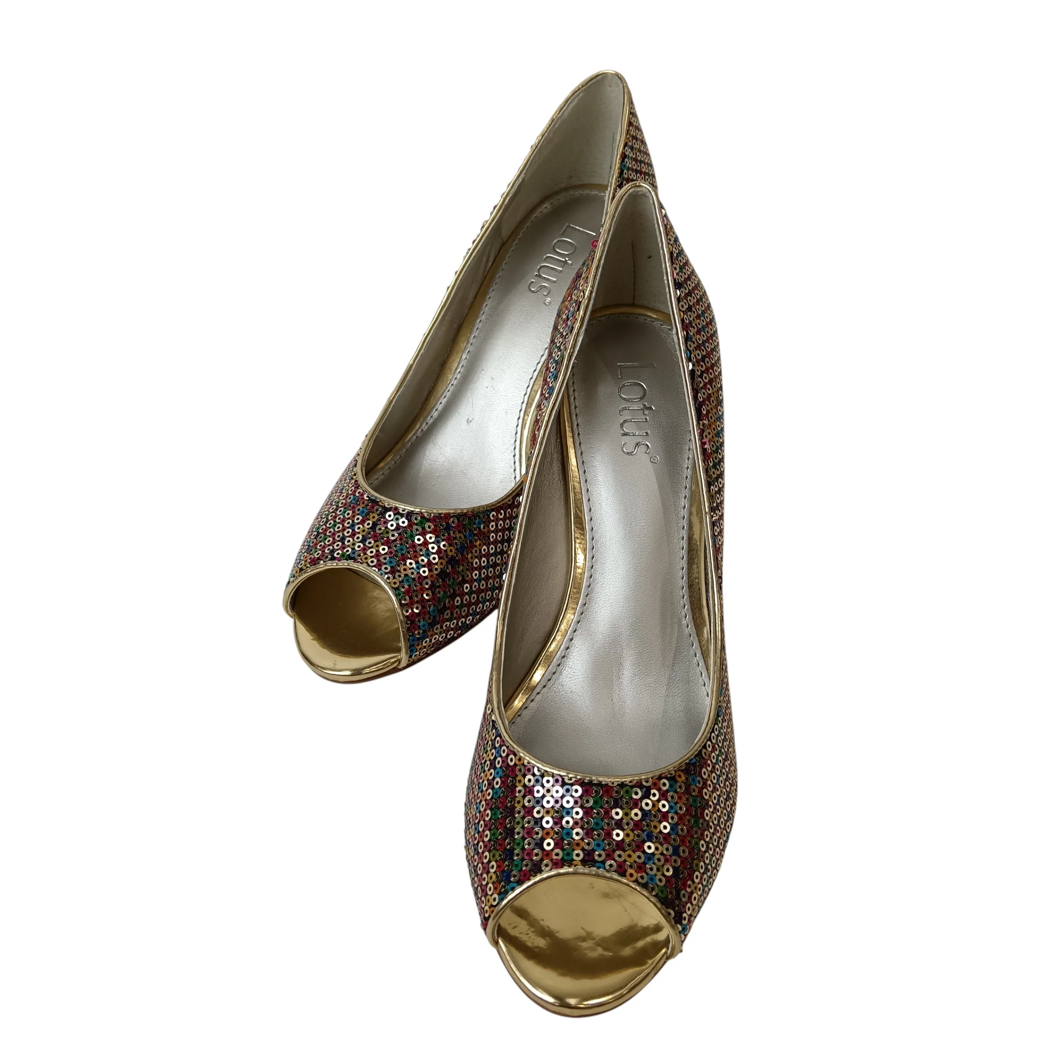 Lotus Multicoloured Sequins Heeled Shoes UK 6 -Tags On-  Womenswear | Preloved