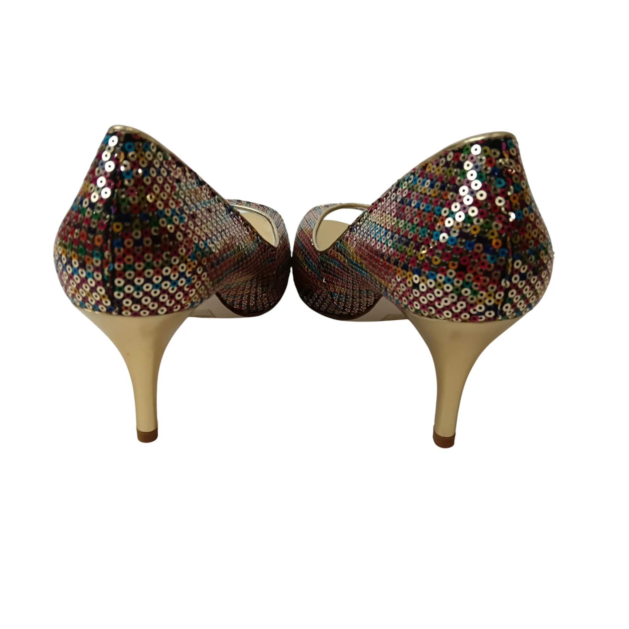 Lotus Multicoloured Sequins Heeled Shoes UK 6 -Tags On-  Womenswear | Preloved - Image 3