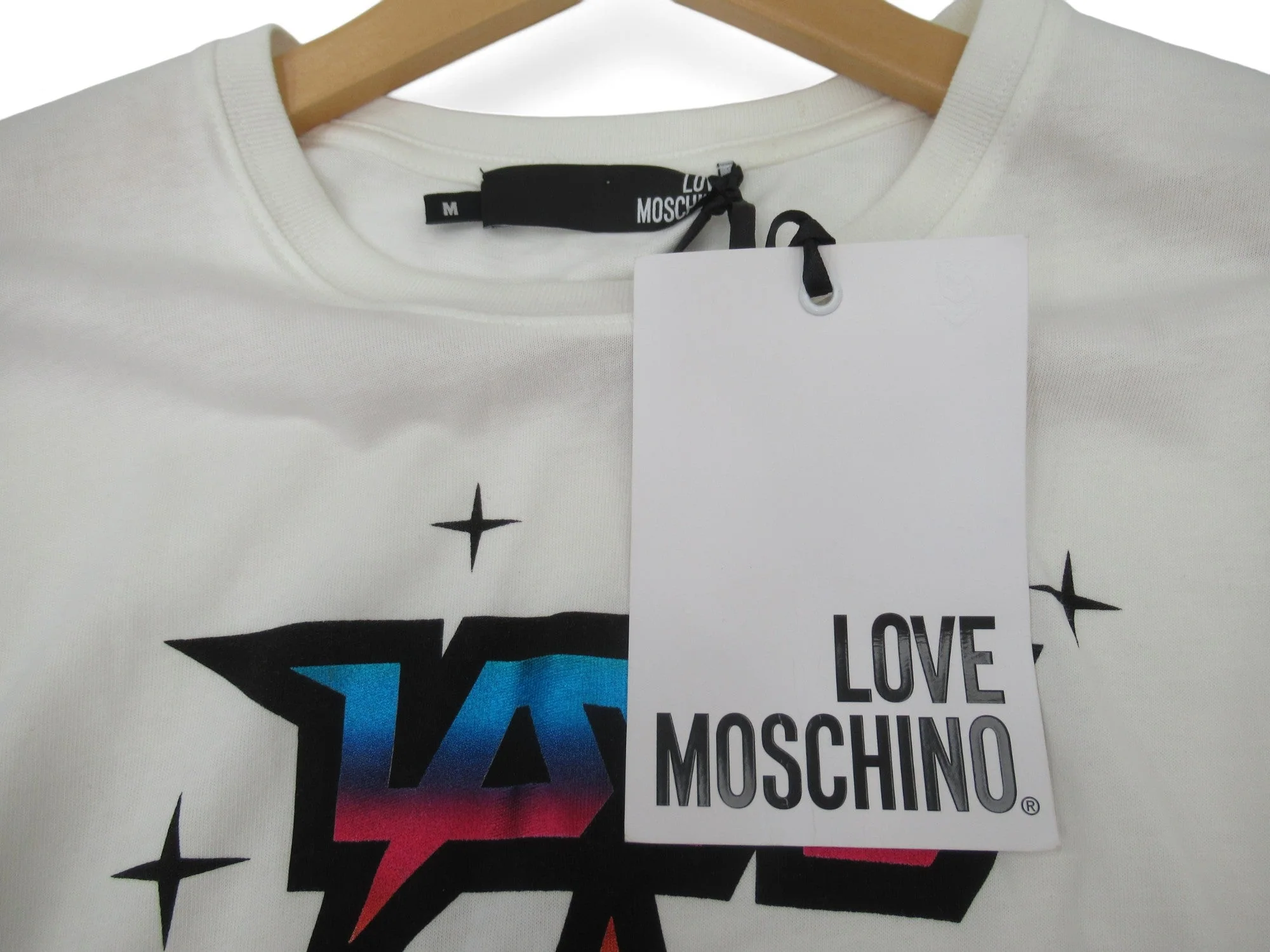 Love Moschino Medium T Shirt Multicolour Menswear | Preloved - Image 4