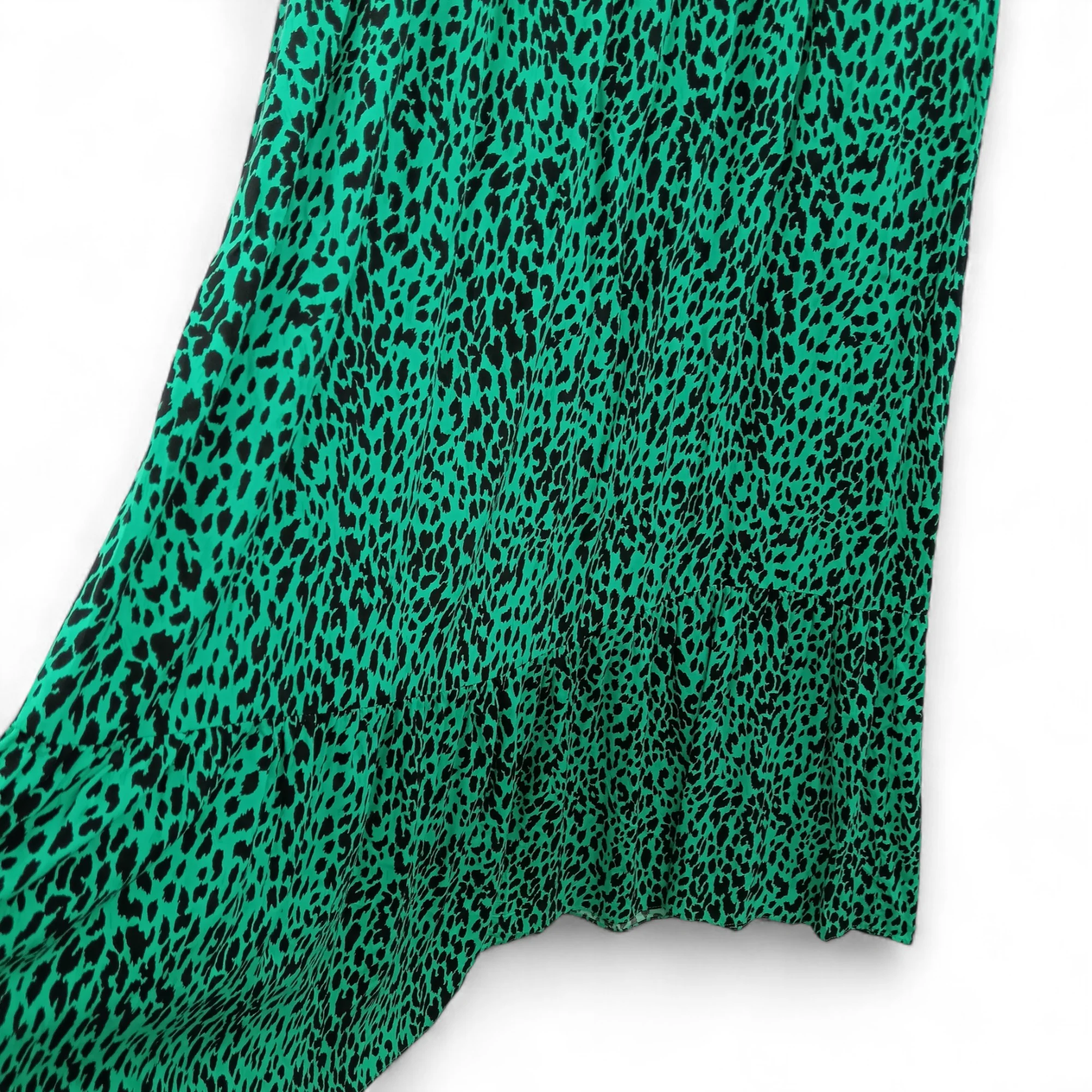 LTS Maxi Skirt UK 22 Green Animal Print Womenswear | Pre-loved - Image 6