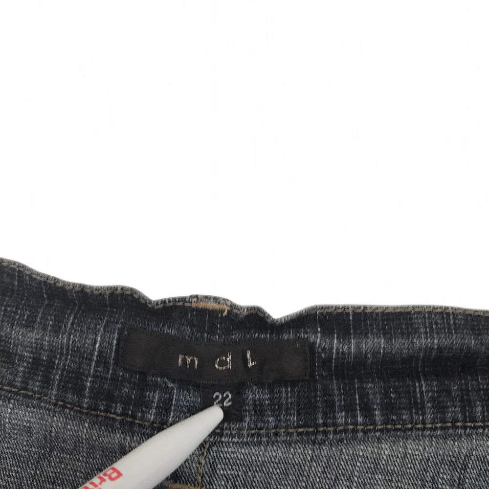 M D L Denim Skirt Dark Blue UK 22 Womenswear | Pre-loved - Image 5