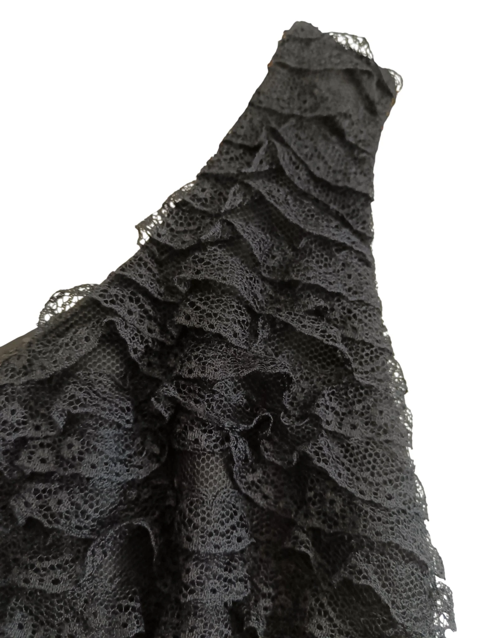 Madison Avenue Vintage Black Lace Midi Dress Sleeveless UK Medium - Womenswear | Preloved - Image 3