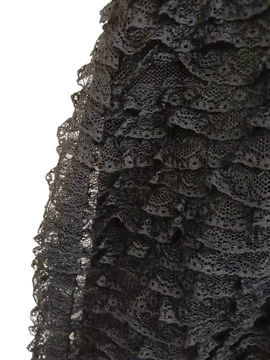 Madison Avenue Vintage Black Lace Midi Dress Sleeveless UK Medium - Womenswear | Preloved - Image 4