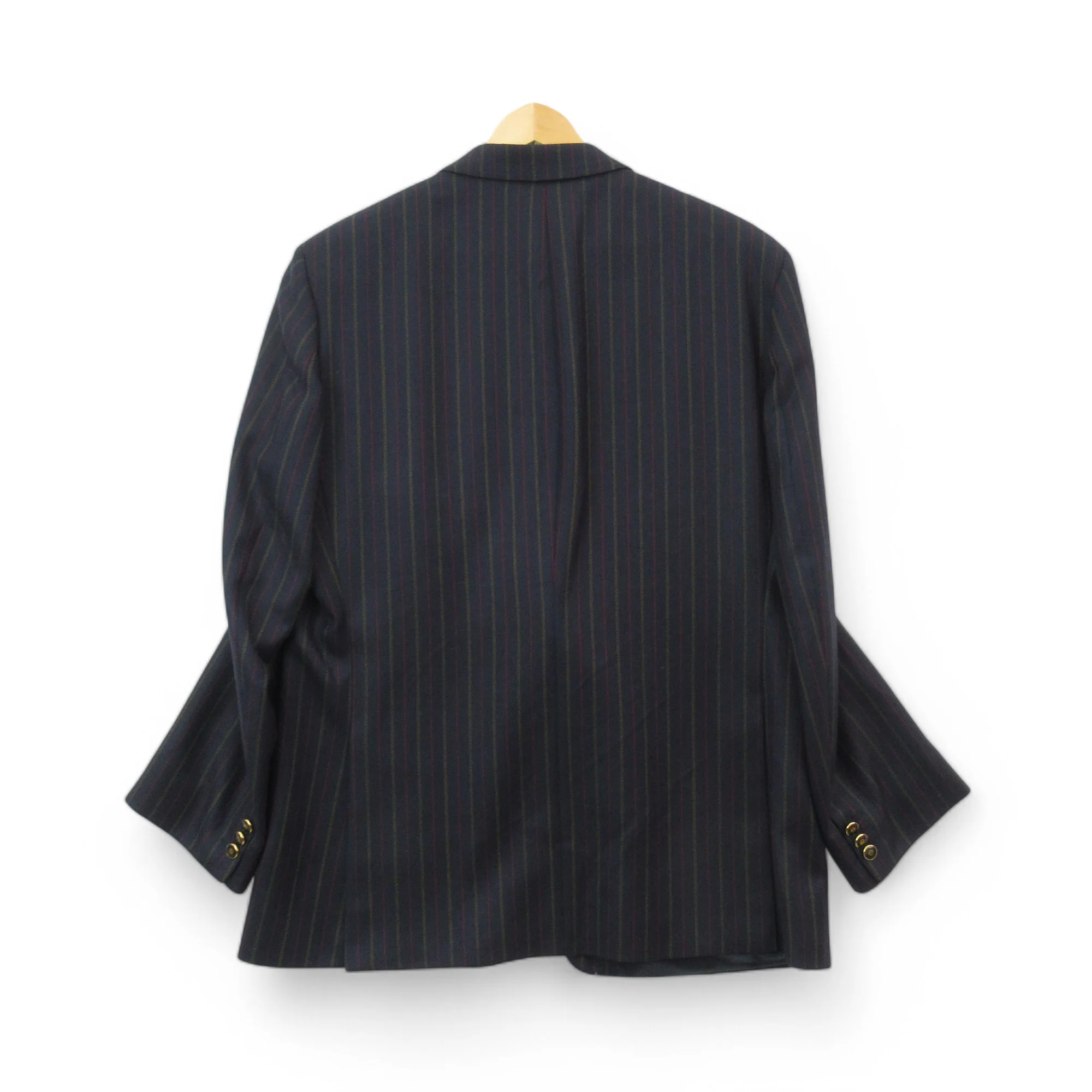 Magee Vintage Pinstripe Blazer Navy 44R Menswear | Pre-loved - Image 4