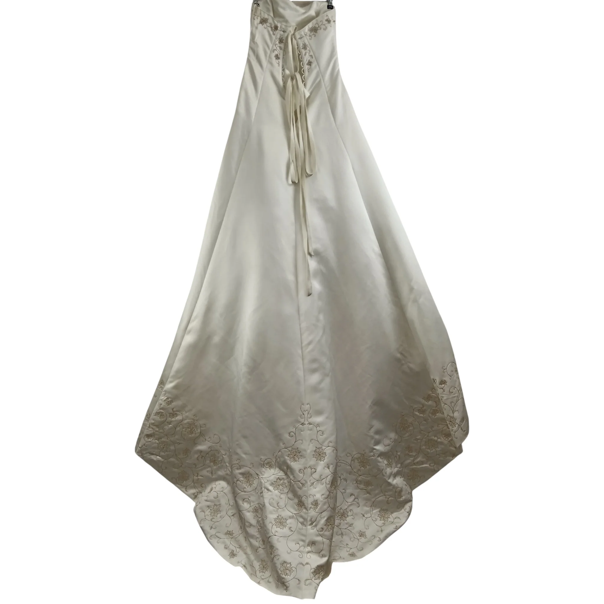 Maggie Sottero Wedding Dress White Strapless Embellished UK 12- Womenswear | Pre-loved - Image 2