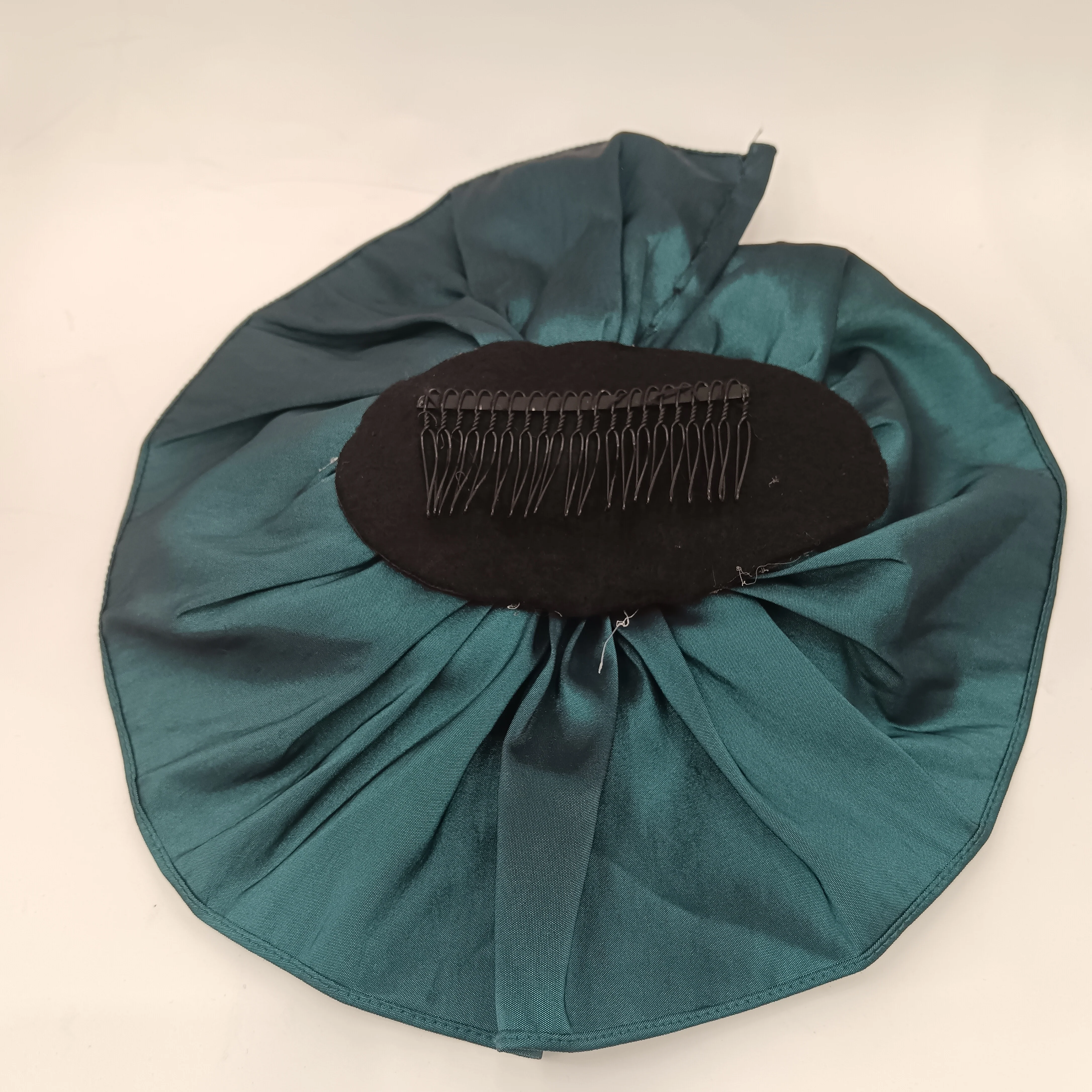 Manon Mother Of Bride Outfit Teal Dress With Matching Jacket and Fascinator UK 10 - Womenswear | Pre-loved - Image 6