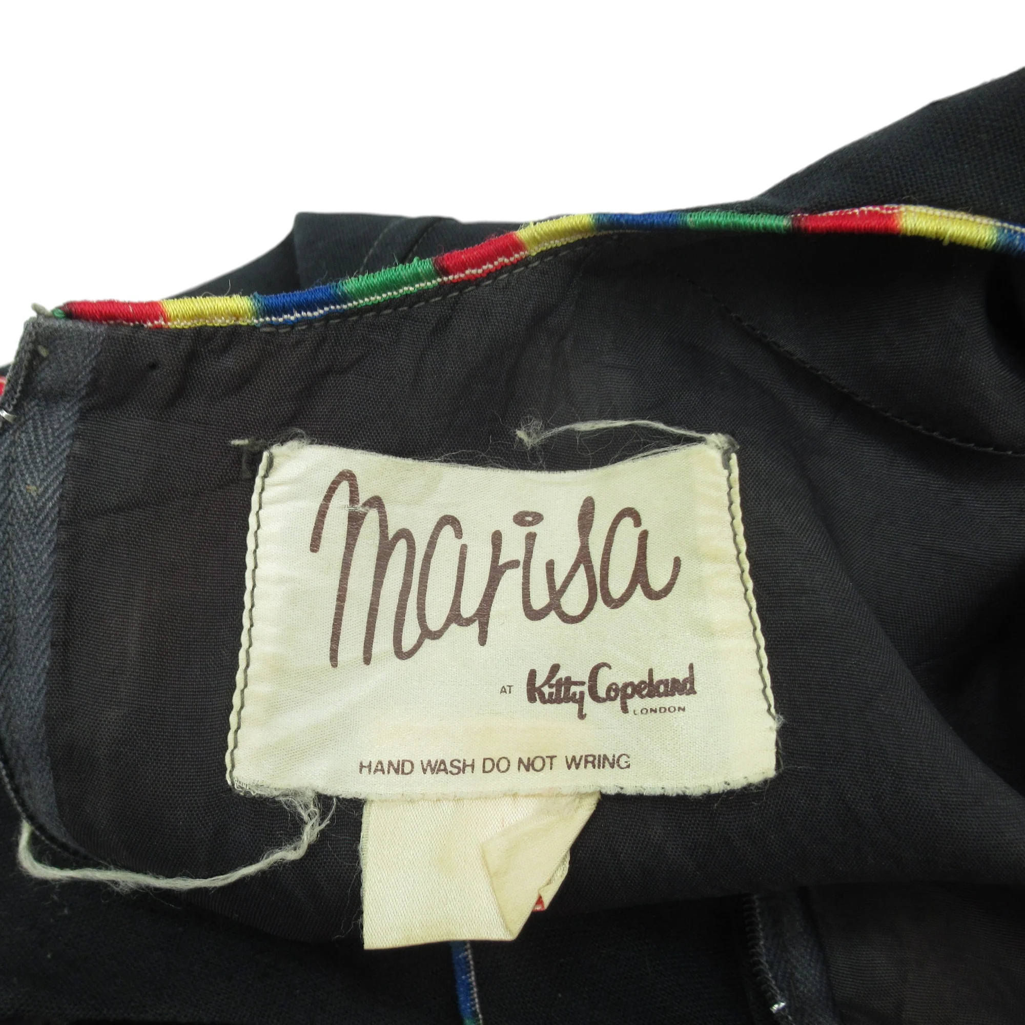 Marisa At Kitty Copeland Vintage Dress UK 10 Navy Womenswear | Pre-loved - Image 6