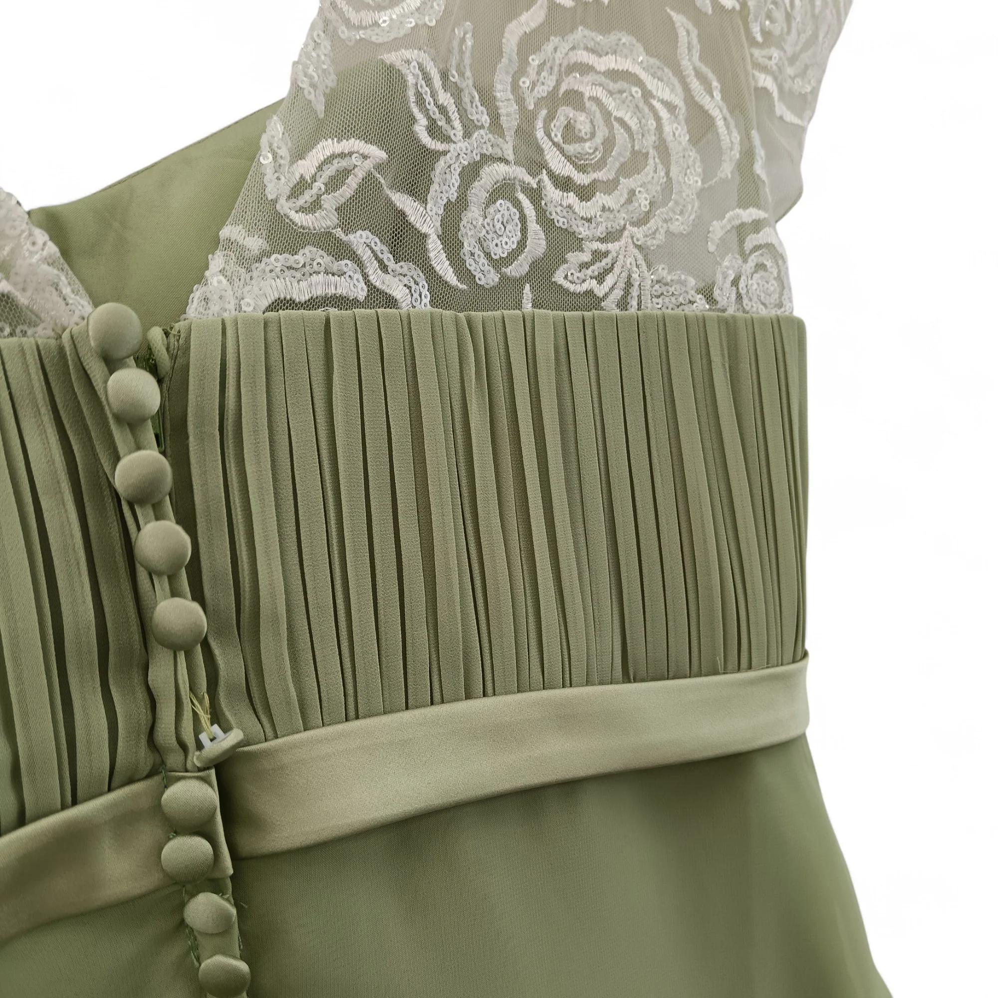Mark Lesley Olive Green Dress  UK Large Womenswear | Pre-loved - Image 5