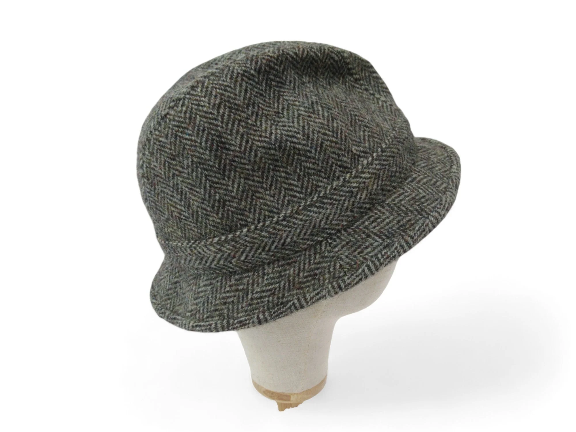 Marks & Spencer Harris Tweed Medium Beige Vintage Hat Menswear | Preloved - Image 4