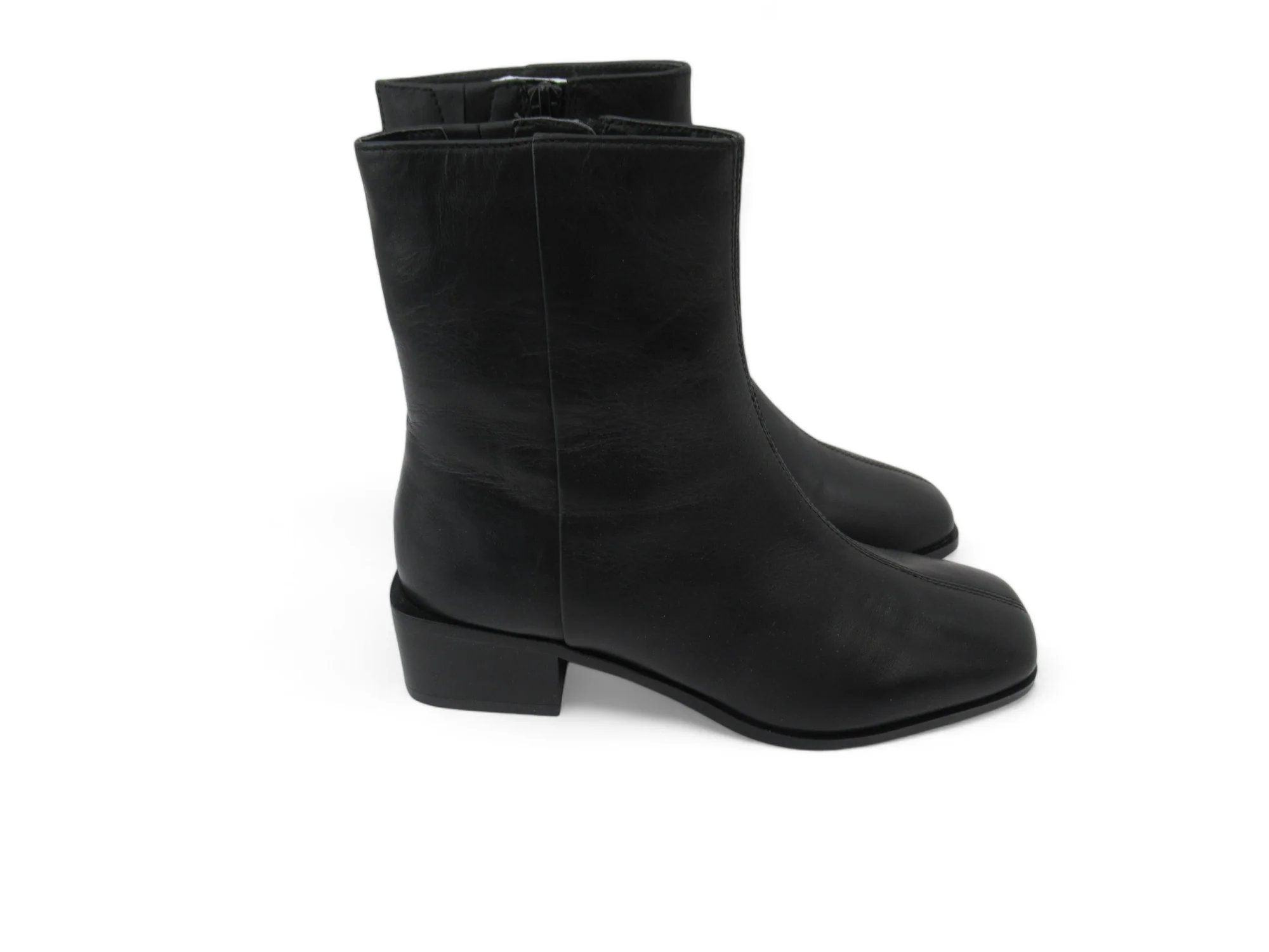 Marks & Spencer UK 4 Black Leather Boots Womenswear | Preloved